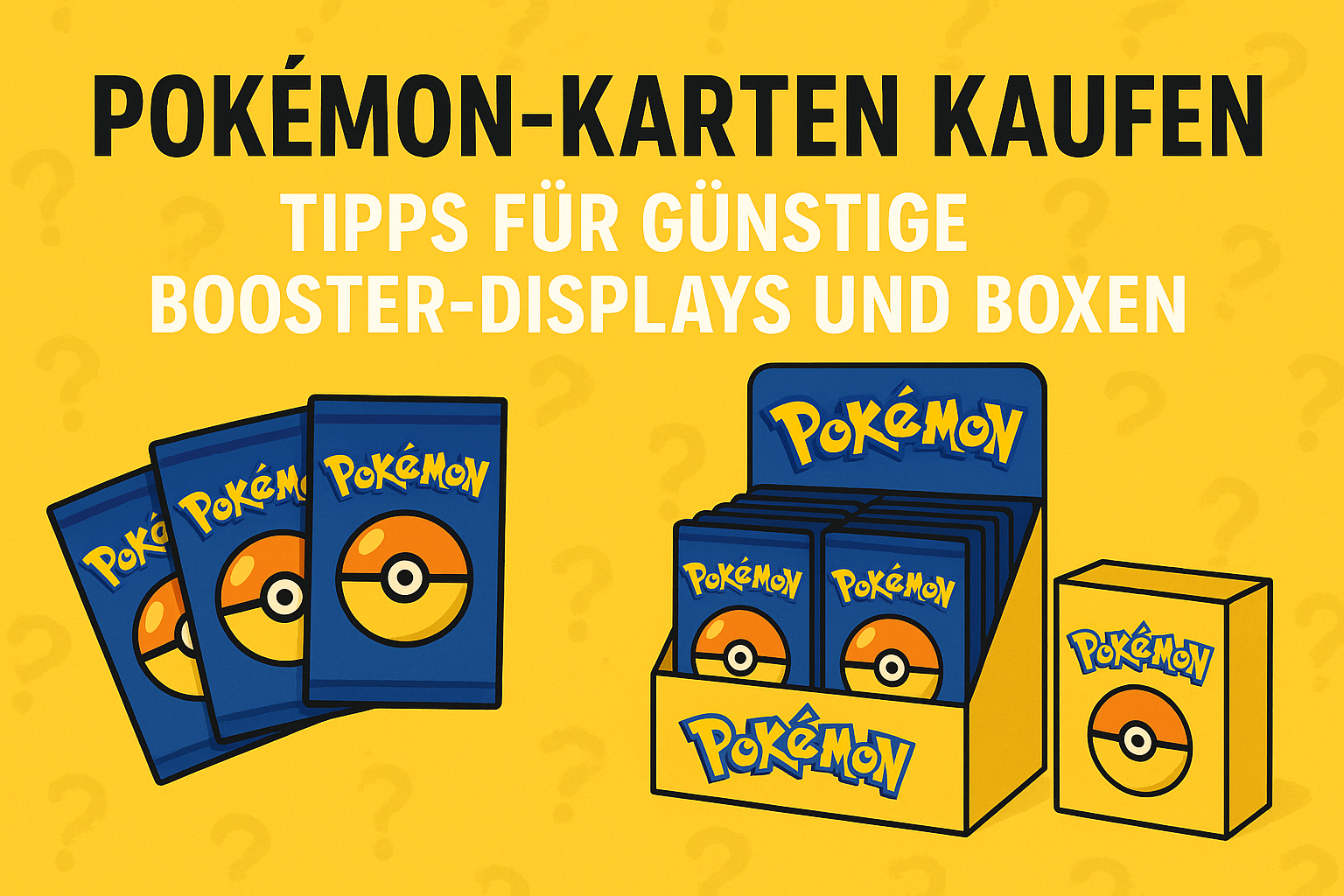 Pokémon Karten kaufen: Tipps für günstige Booster-Displays und Boxen