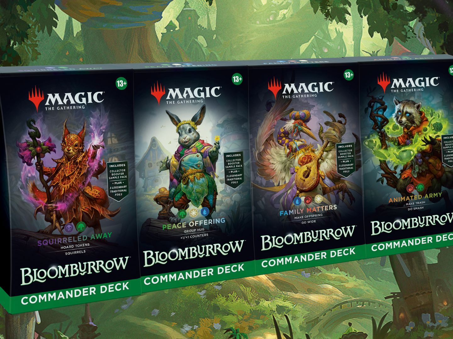 mtg bloomburrow commander decks squirreled away - Magic: The Gathering Bloomburrow Commander