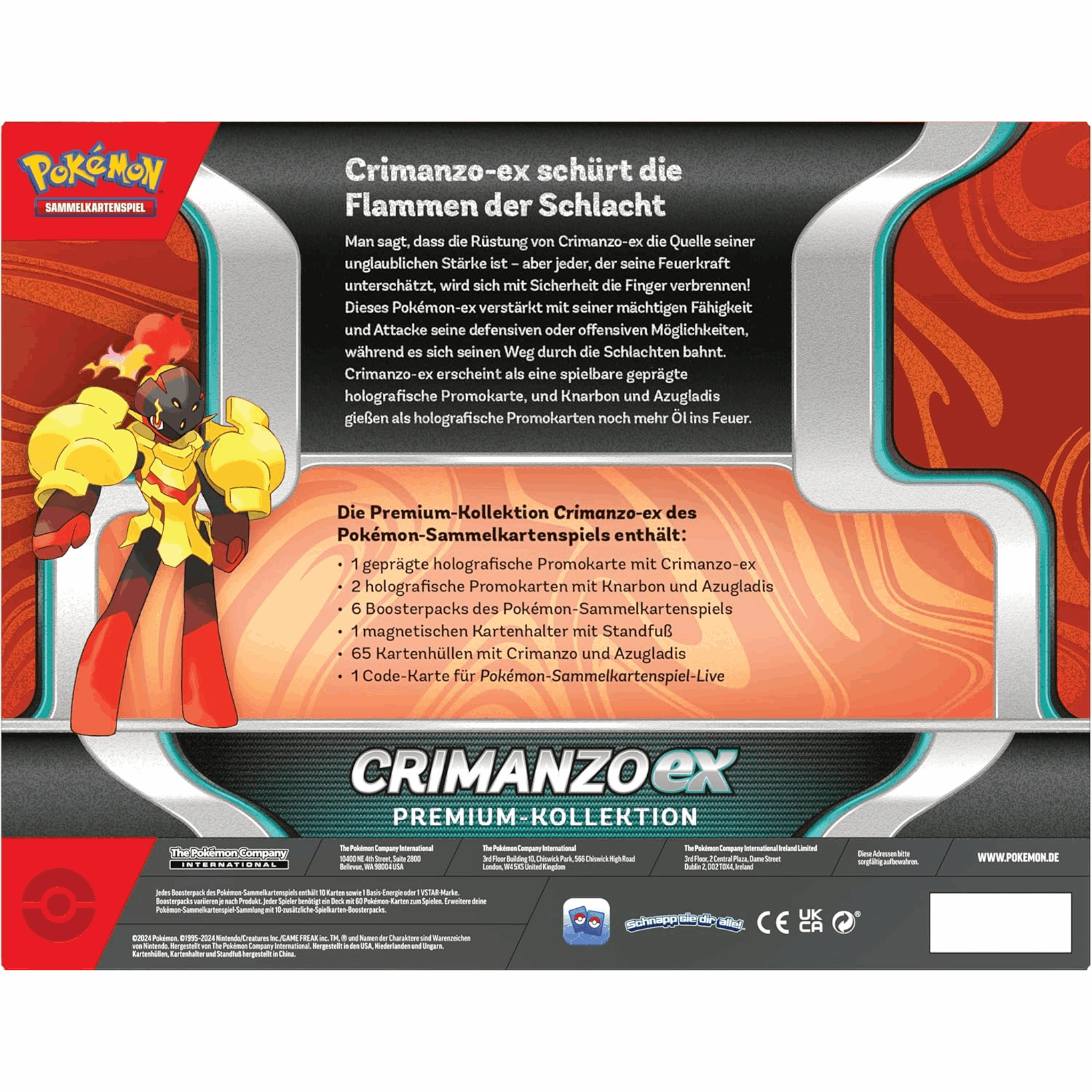 Pokémon - Crimanzo ex Premium Kollektion - DE