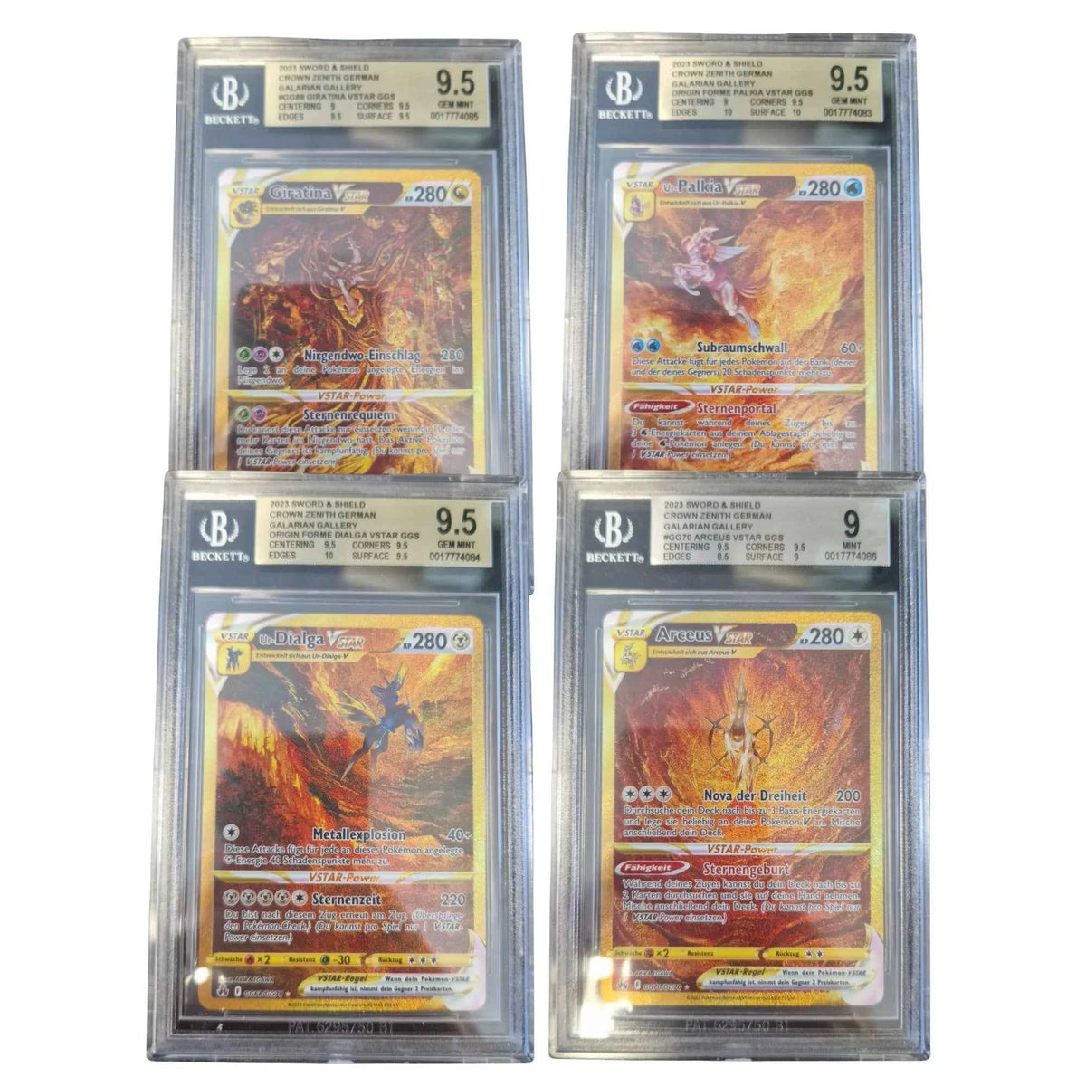 pokemon card arceus dialga palkia giratina Pokémon Crown Zenith Set BGS 9.5 DE – Arrival-New-Mar-4-10-2024 Colour:Revival Trance the trusted official grading Magic the Gathering Return