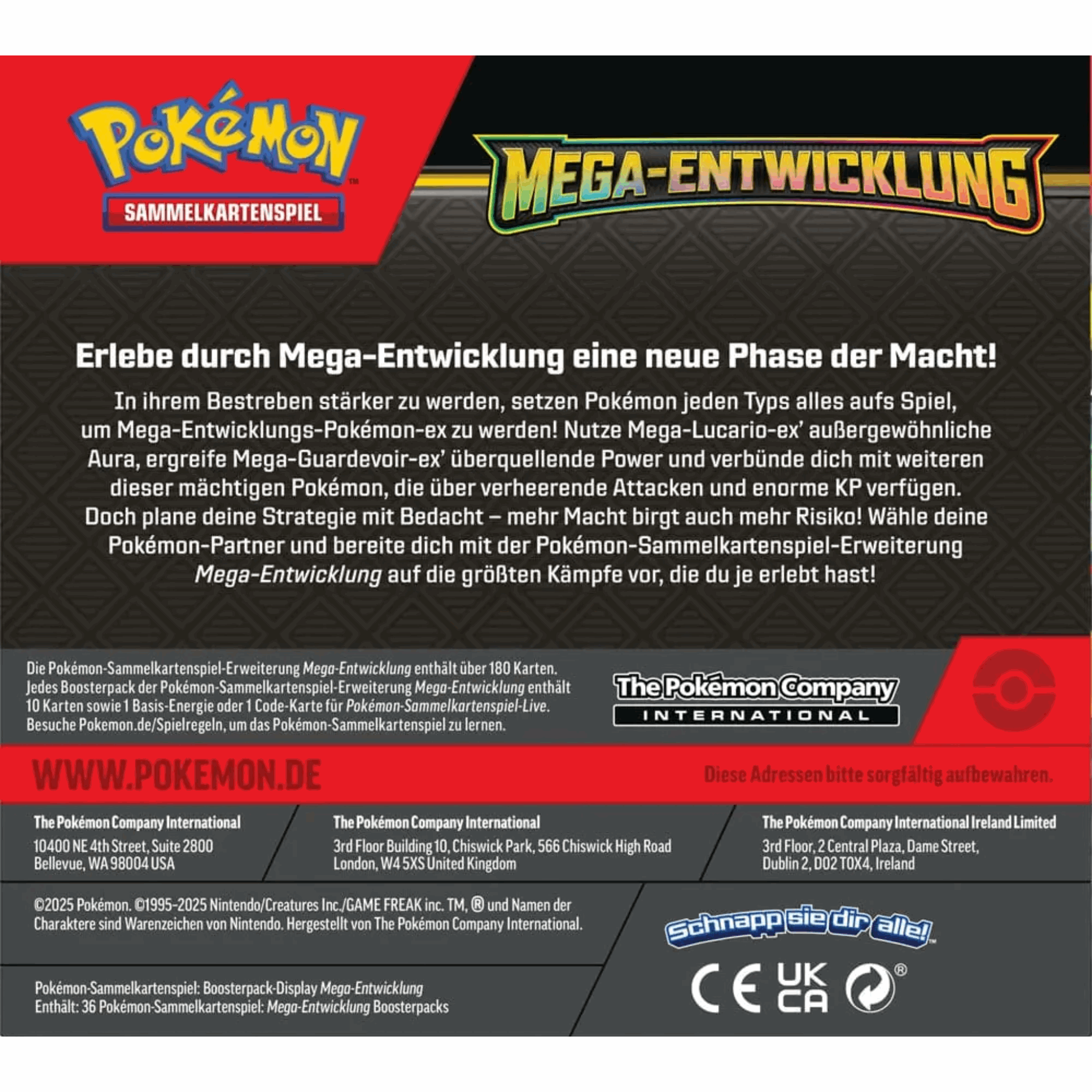 Pokémon - Mega-Entwicklung Booster Display - DE