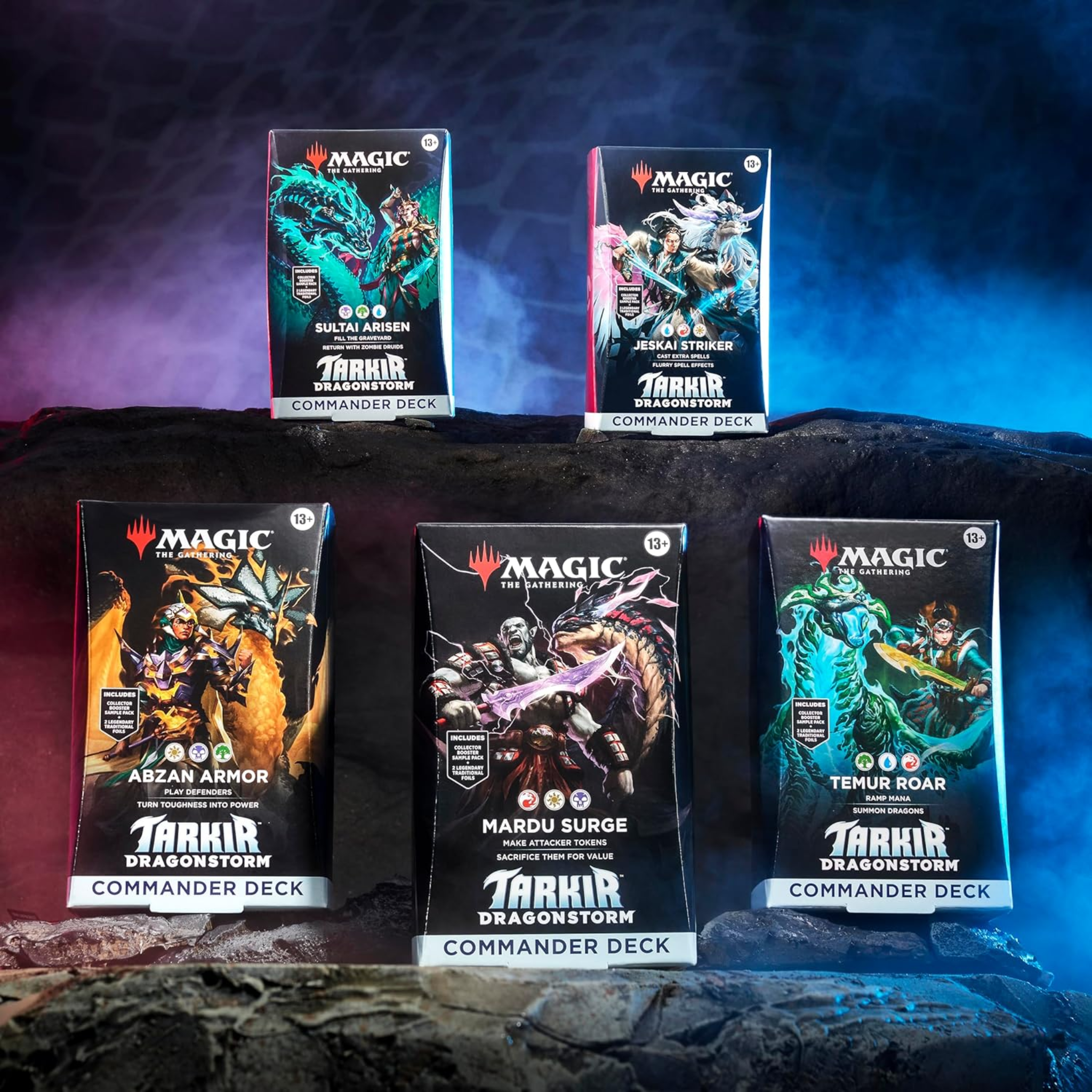 Magic: The Gathering - Tarkir: Dragonstorm Commander Deck Set (alle 5 Decks) - EN