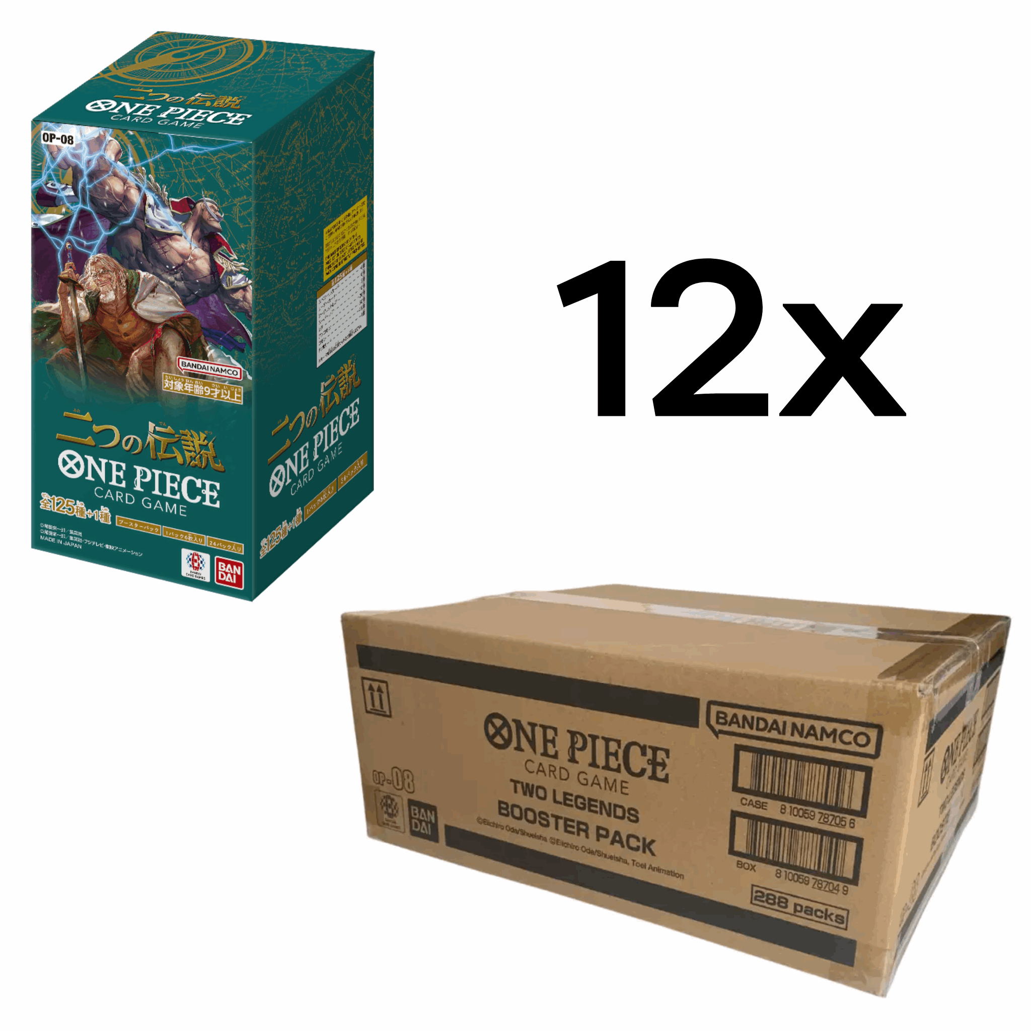 One Piece Card Game - OP-08 Two Legends Booster Display - JPN