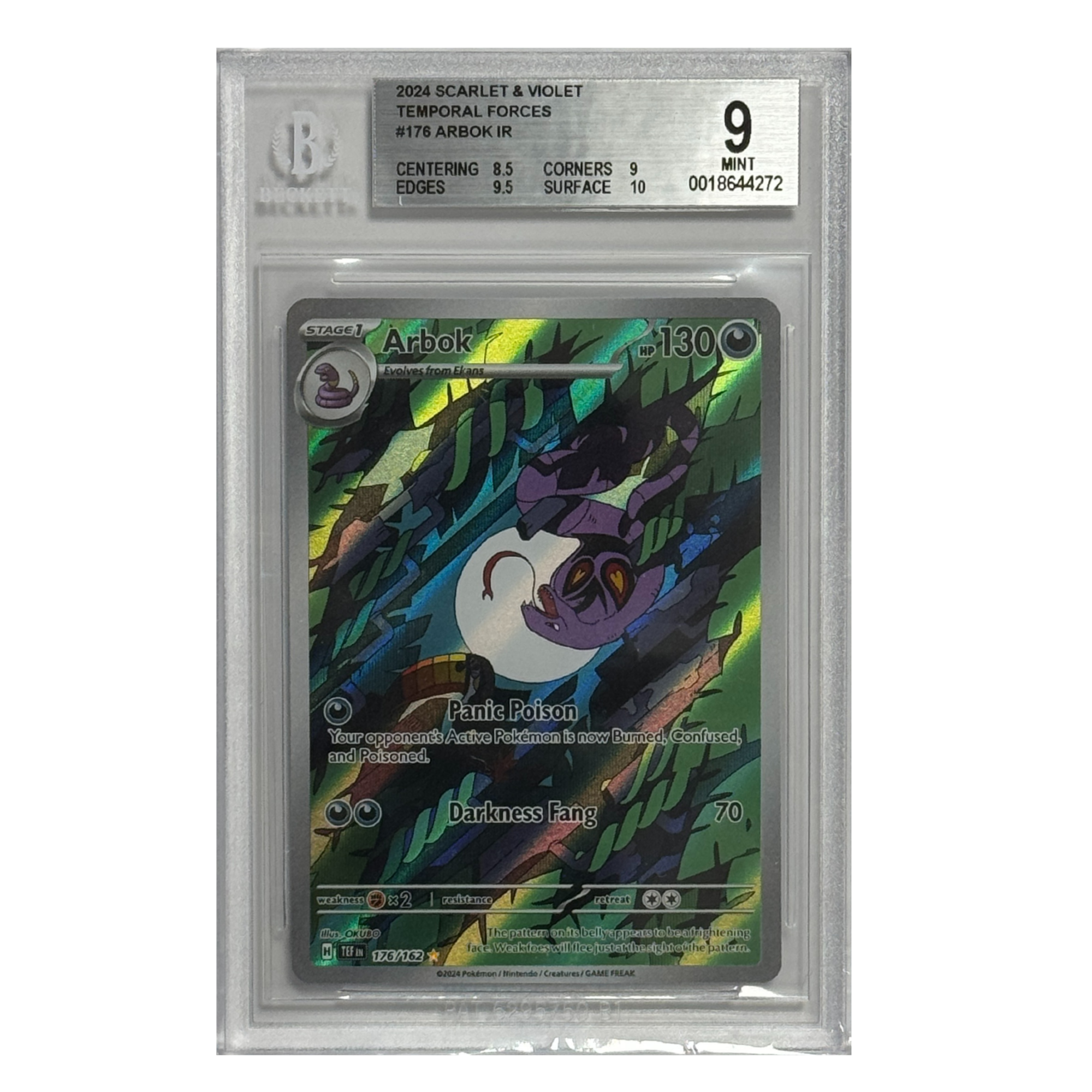 Pokémon – Arbok IR #176 (Temporal Forces) – BGS 9 MINT - Cardcosmos