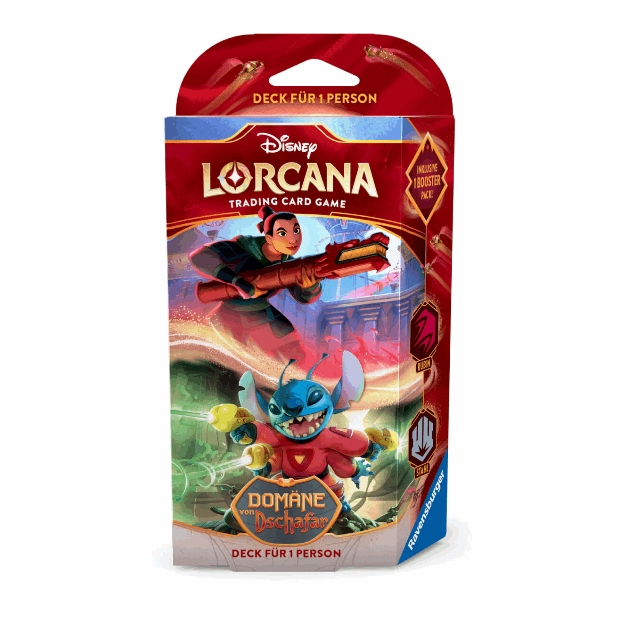 Disney Lorcana - Domäne von Dschafar Starter Deck Rubin / Stahl - DE