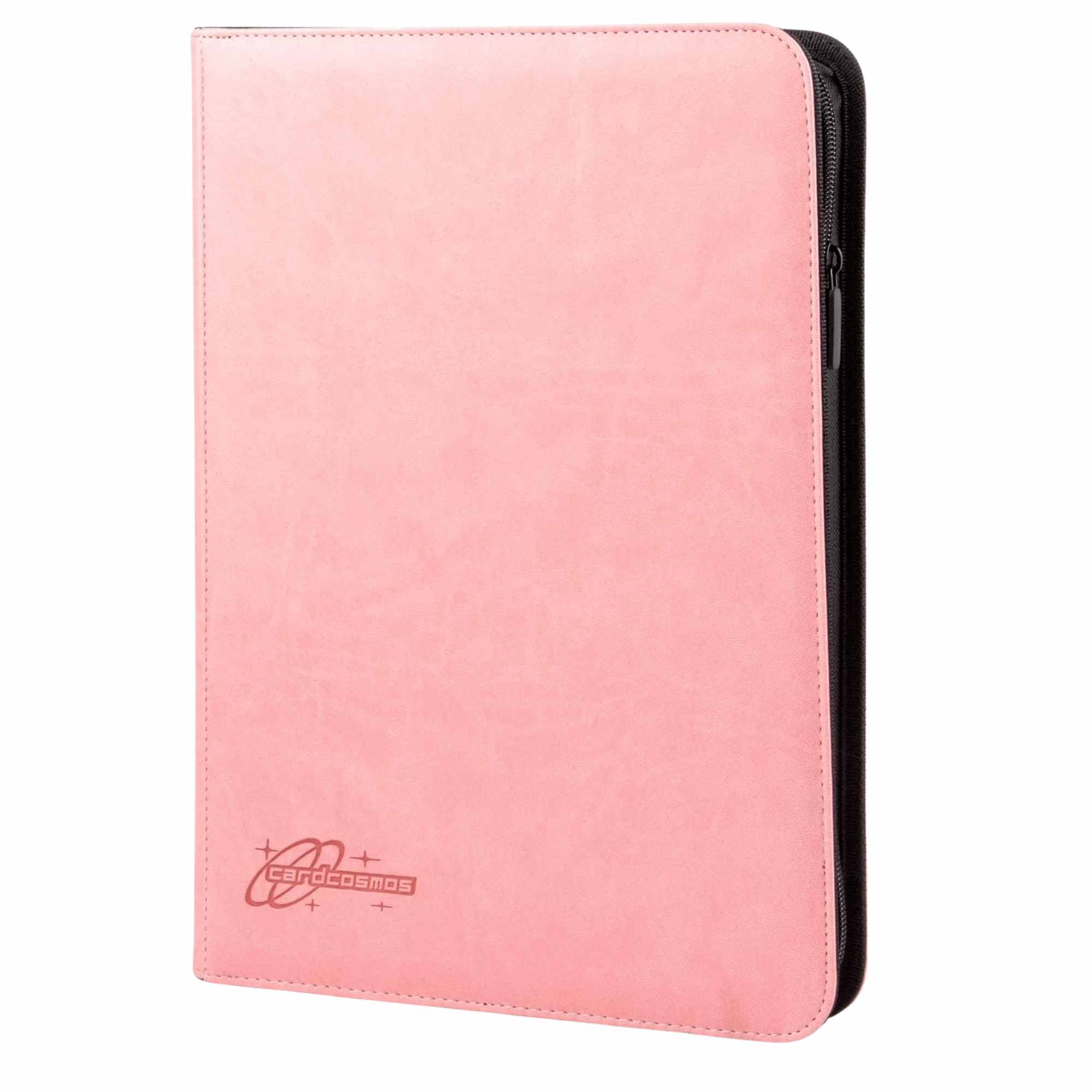 cardcosmos - 9 Pocket Zip Premium Leather Binder - Pink