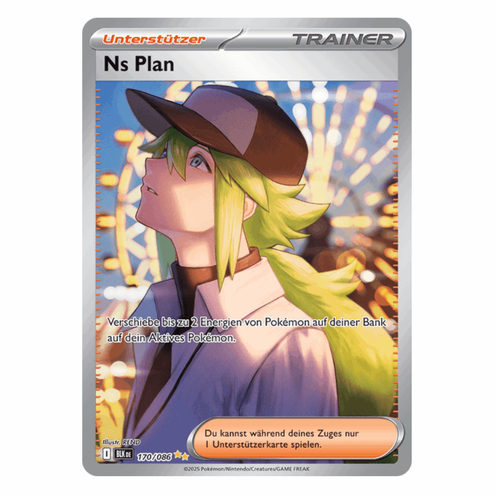 Pokémon - N’s Plan SIR #170 (Black Bolt) – BGS 9.5 Gem Mint