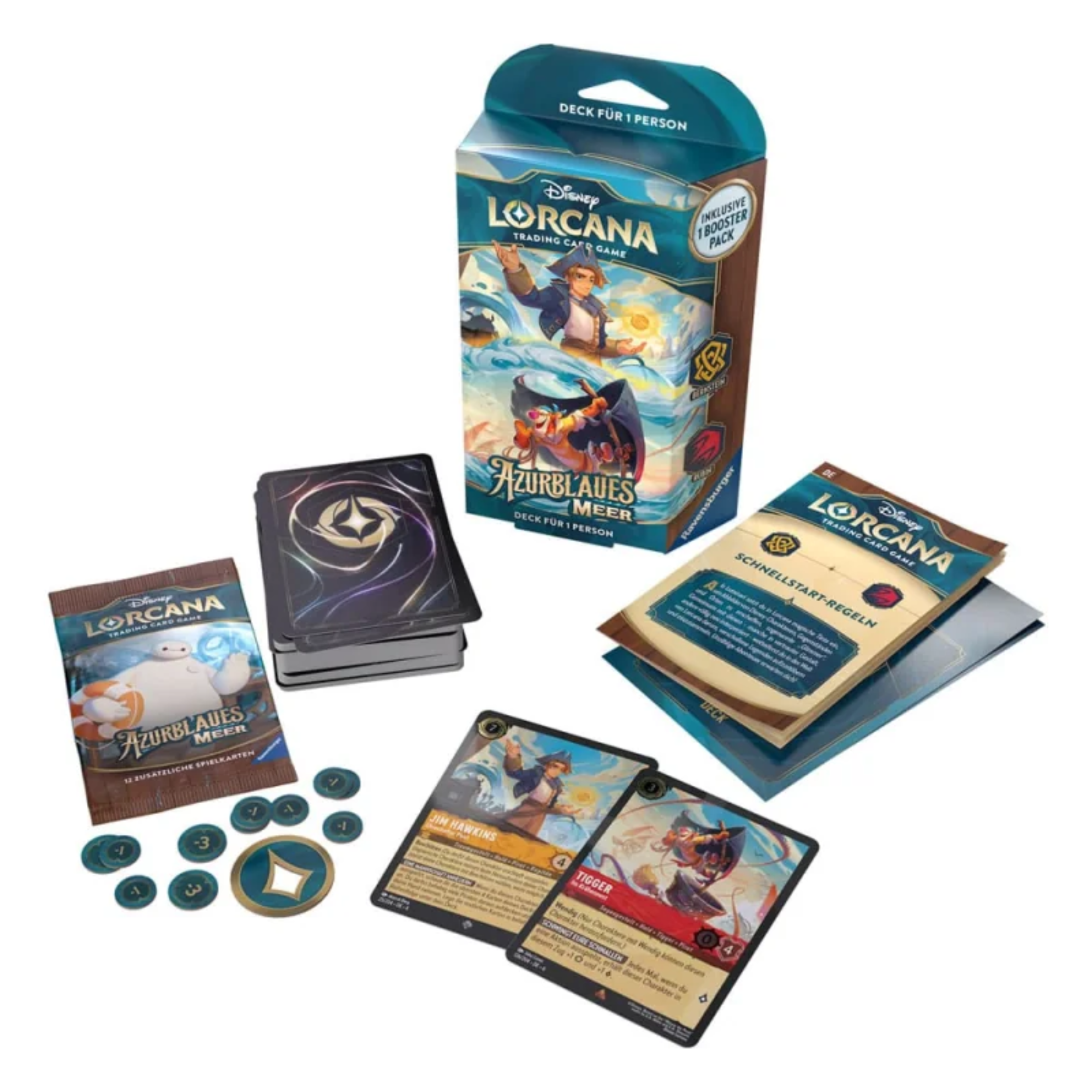 Disney Lorcana - Azurblaues Meer Starter Deck Display - DE - Cardcosmos