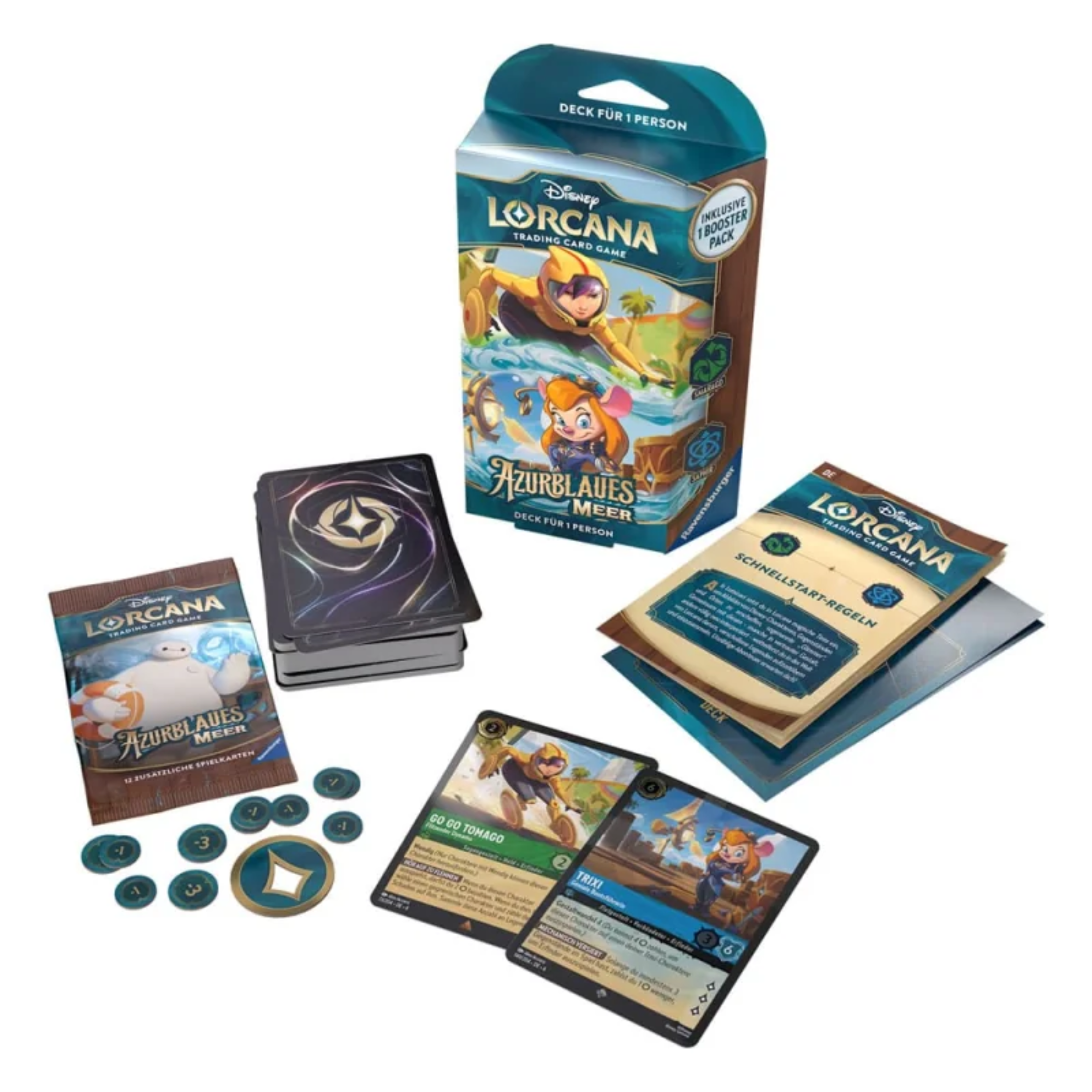 Disney Lorcana - Azurblaues Meer Starter Deck Display - DE - Cardcosmos