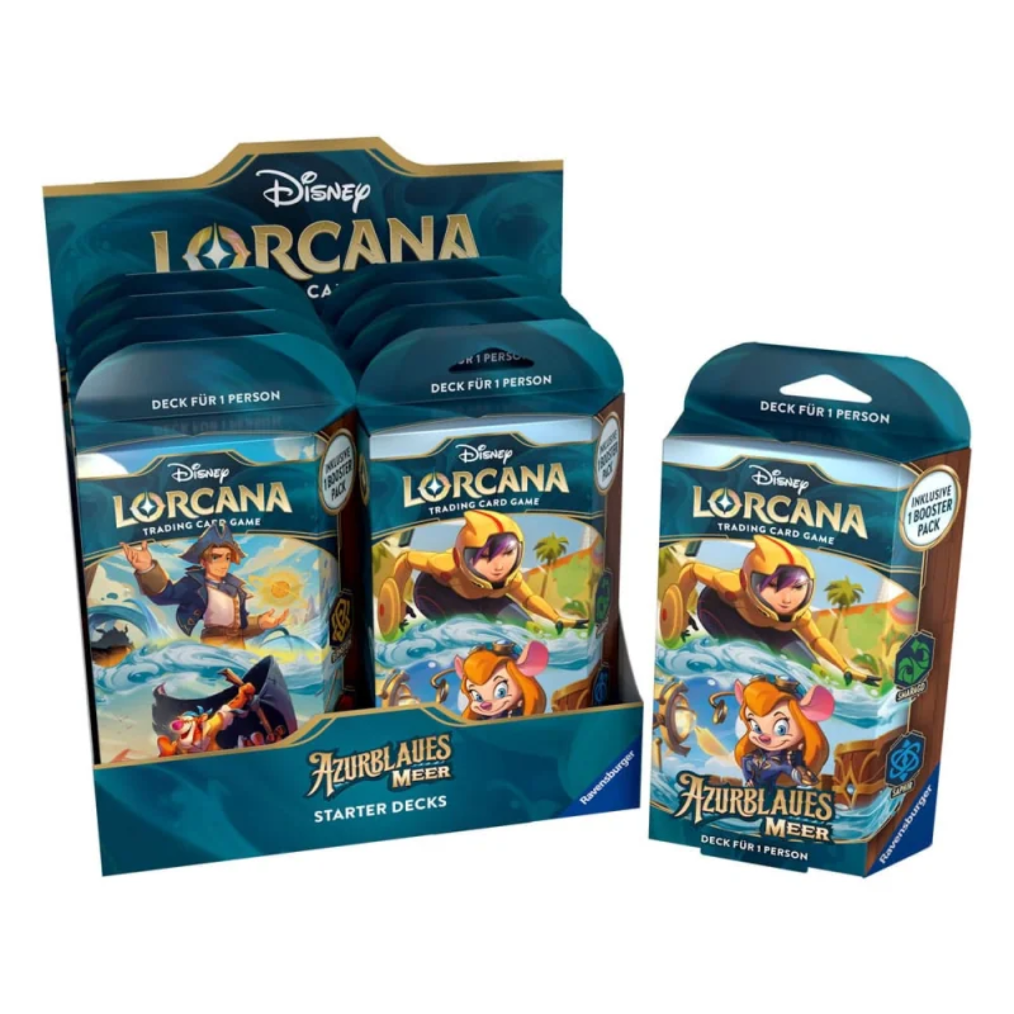 Disney Lorcana - Azurblaues Meer Starter Deck Display - DE - Cardcosmos