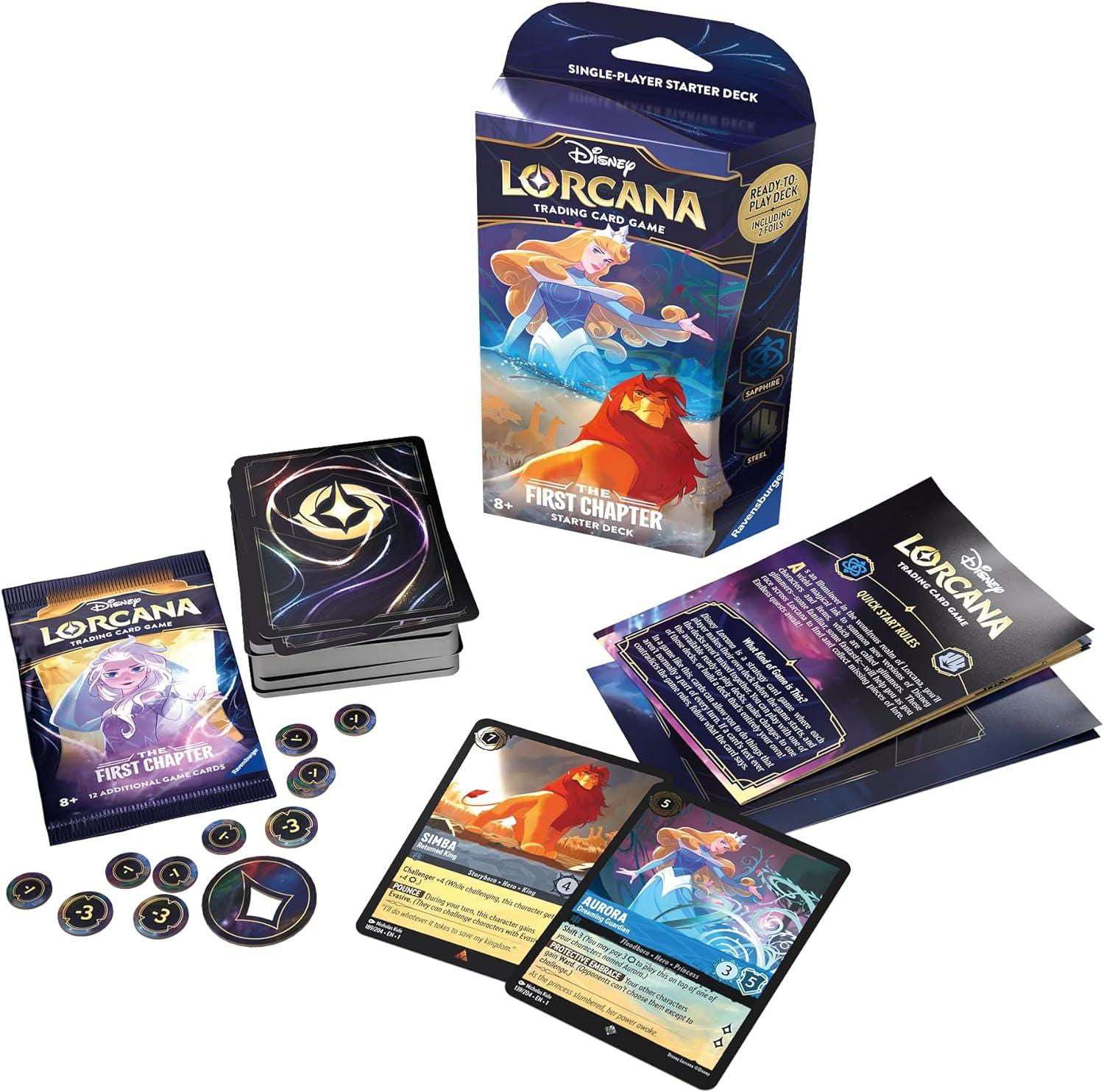 Disney Lorcana - Das Erste Kapitel: Starter Deck Saphir & Stahl - EN - cardcosmos