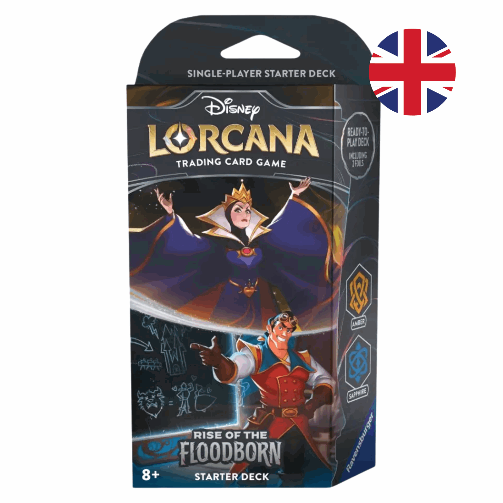Disney Lorcana - Rise of the Floodborn Starter Deck - Amber / Sapphire - EN - cardcosmos