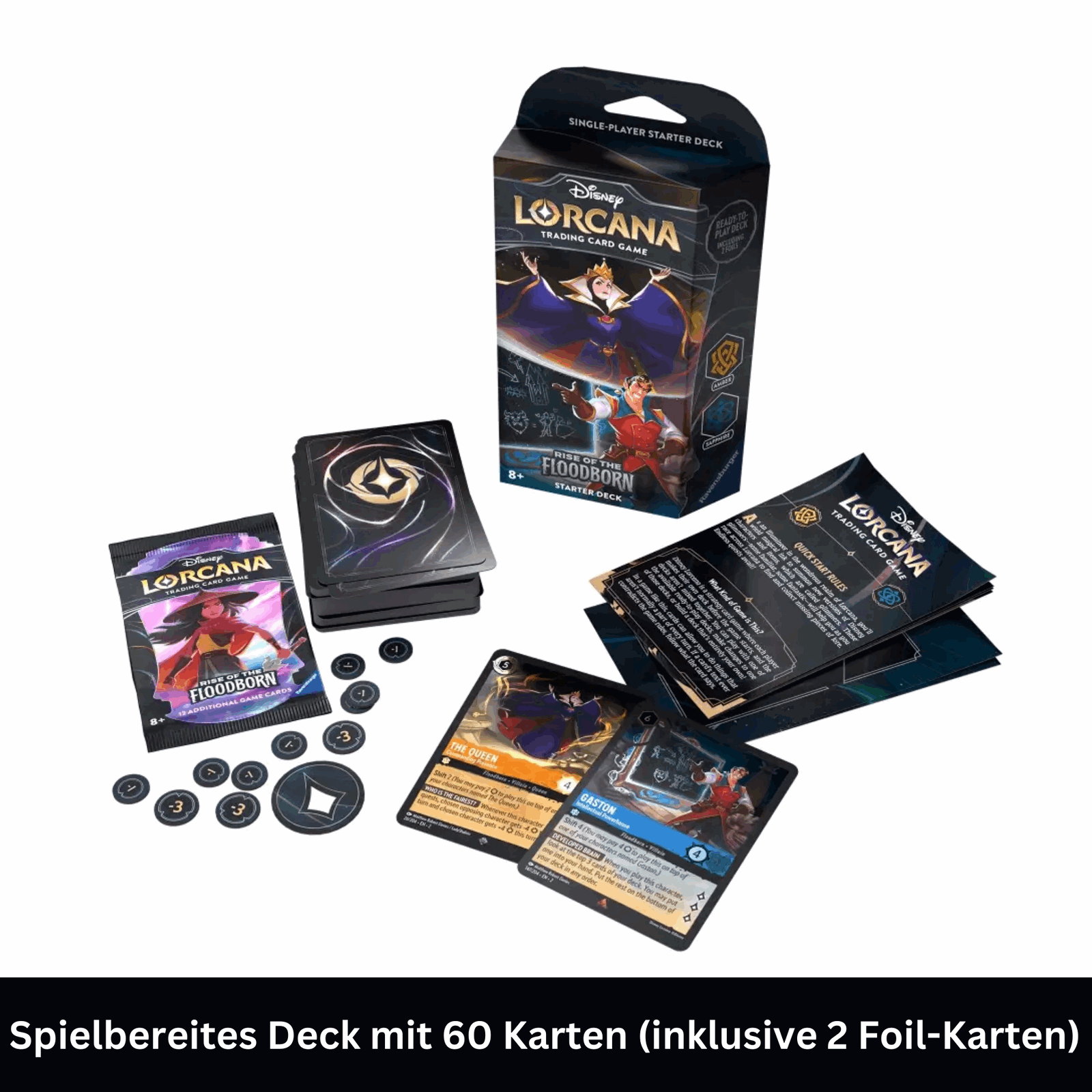 Disney Lorcana - Rise of the Floodborn Starter Deck - Amber / Sapphire - EN - cardcosmos