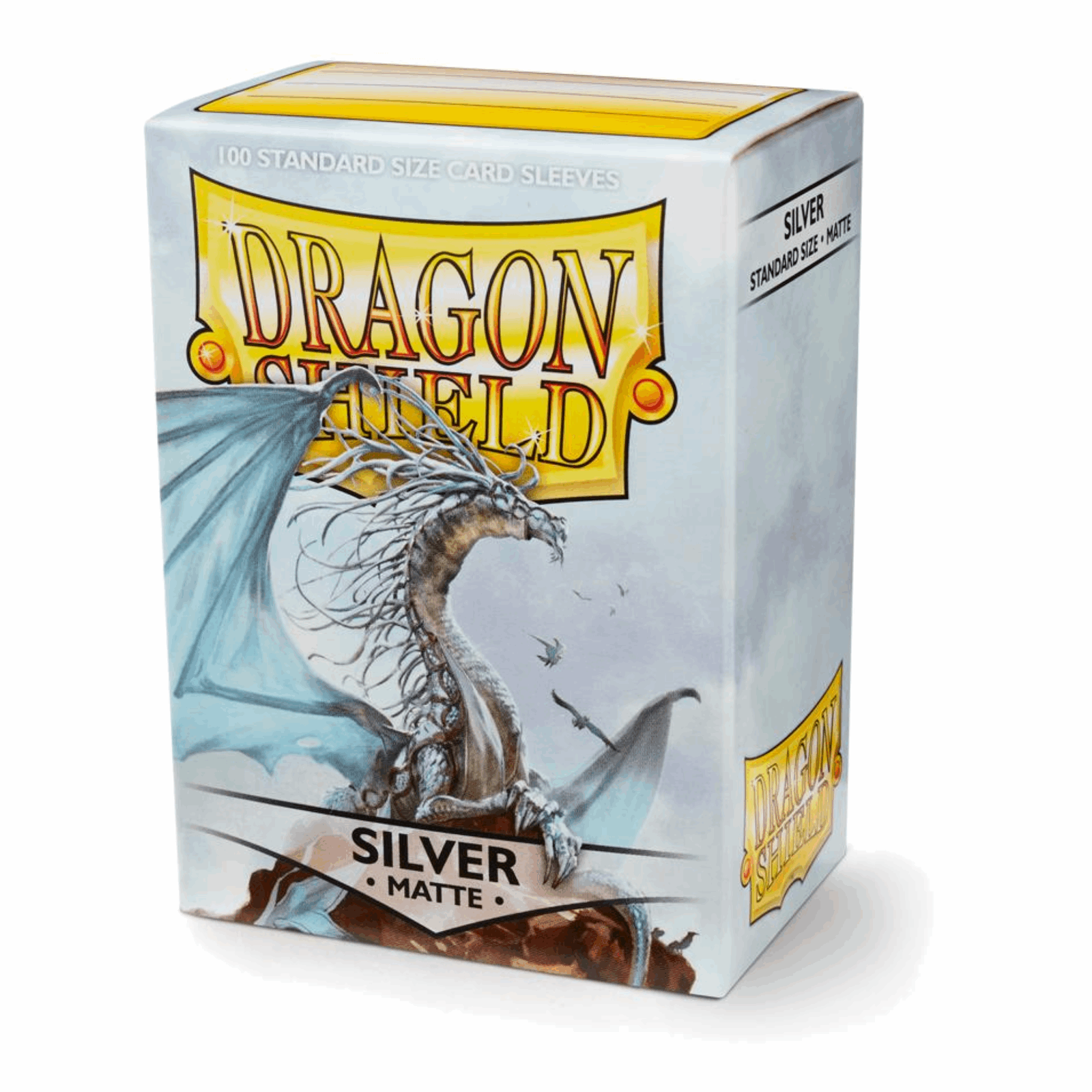 Dragon Shield Sleeves - Matte Standard - Silver - cardcosmos