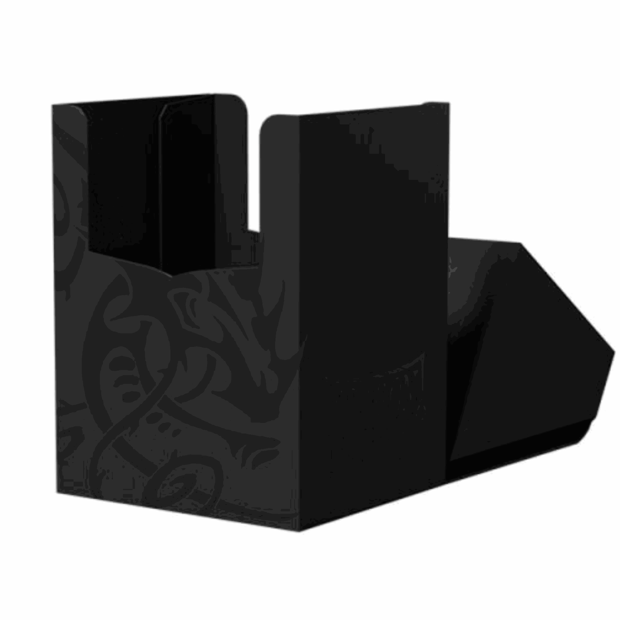 Dragon Shield Deck Shell 100+ - Black Aufgeklappt