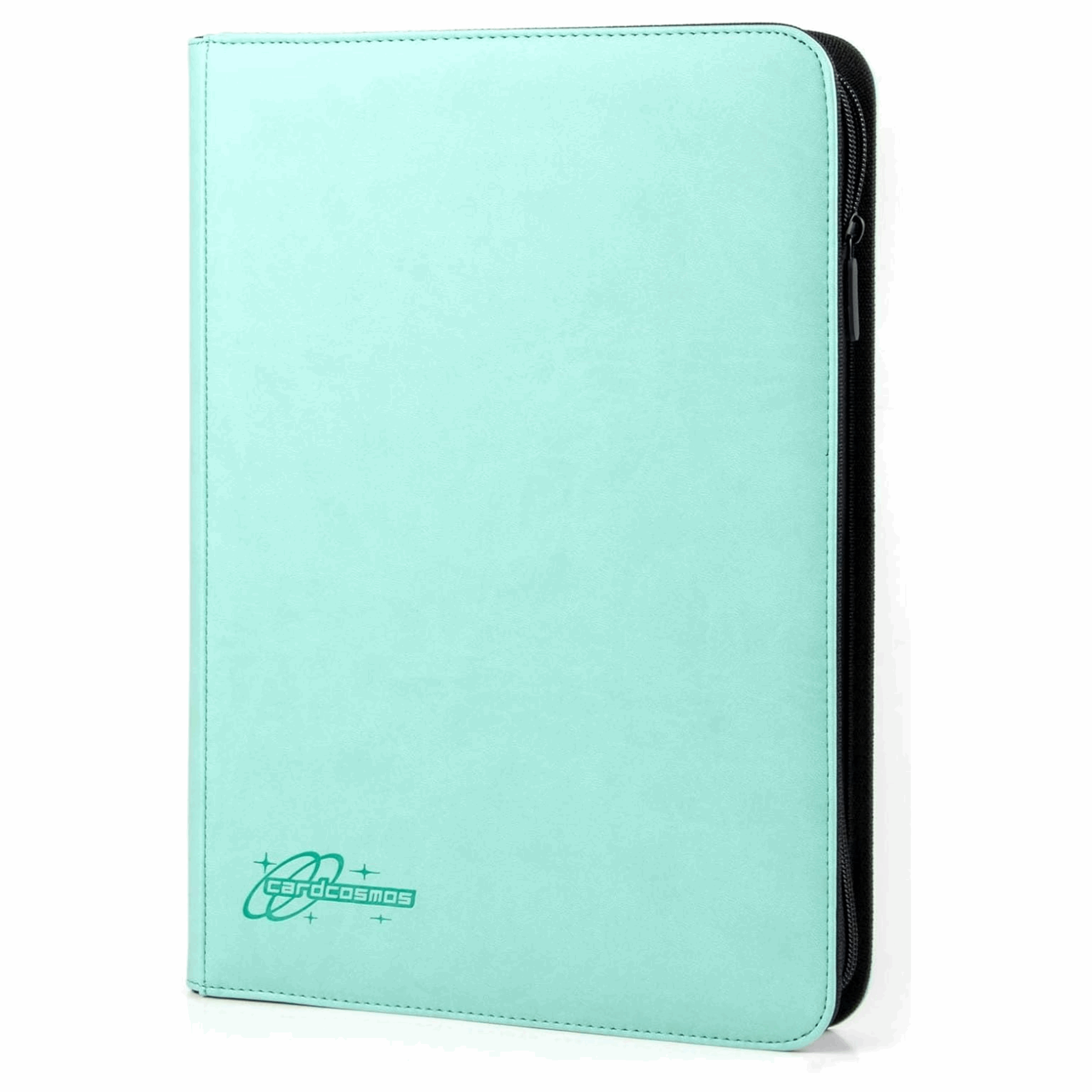 cardcosmos - 9 Pocket Zip Premium Leather Binder - Mintgrün