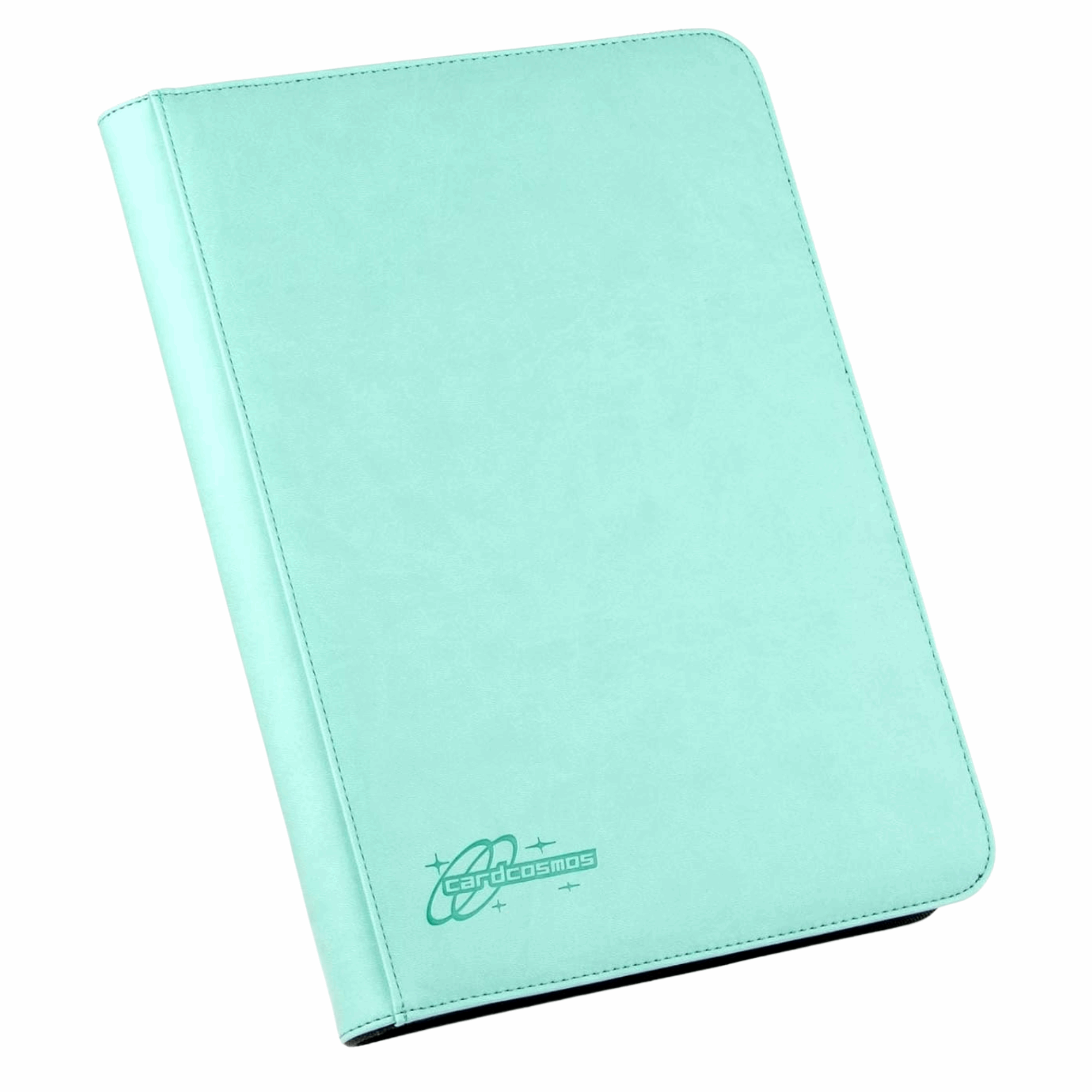 cardcosmos - 9 Pocket Zip Premium Leather Binder - Mintgrün
