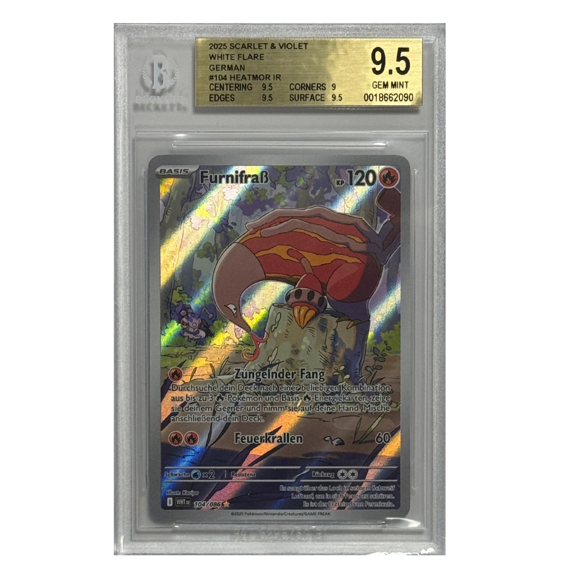 Pokémon – Furnifraß IR #104 (White Flare) – BGS 9.5 Gem Mint - Cardcosmos