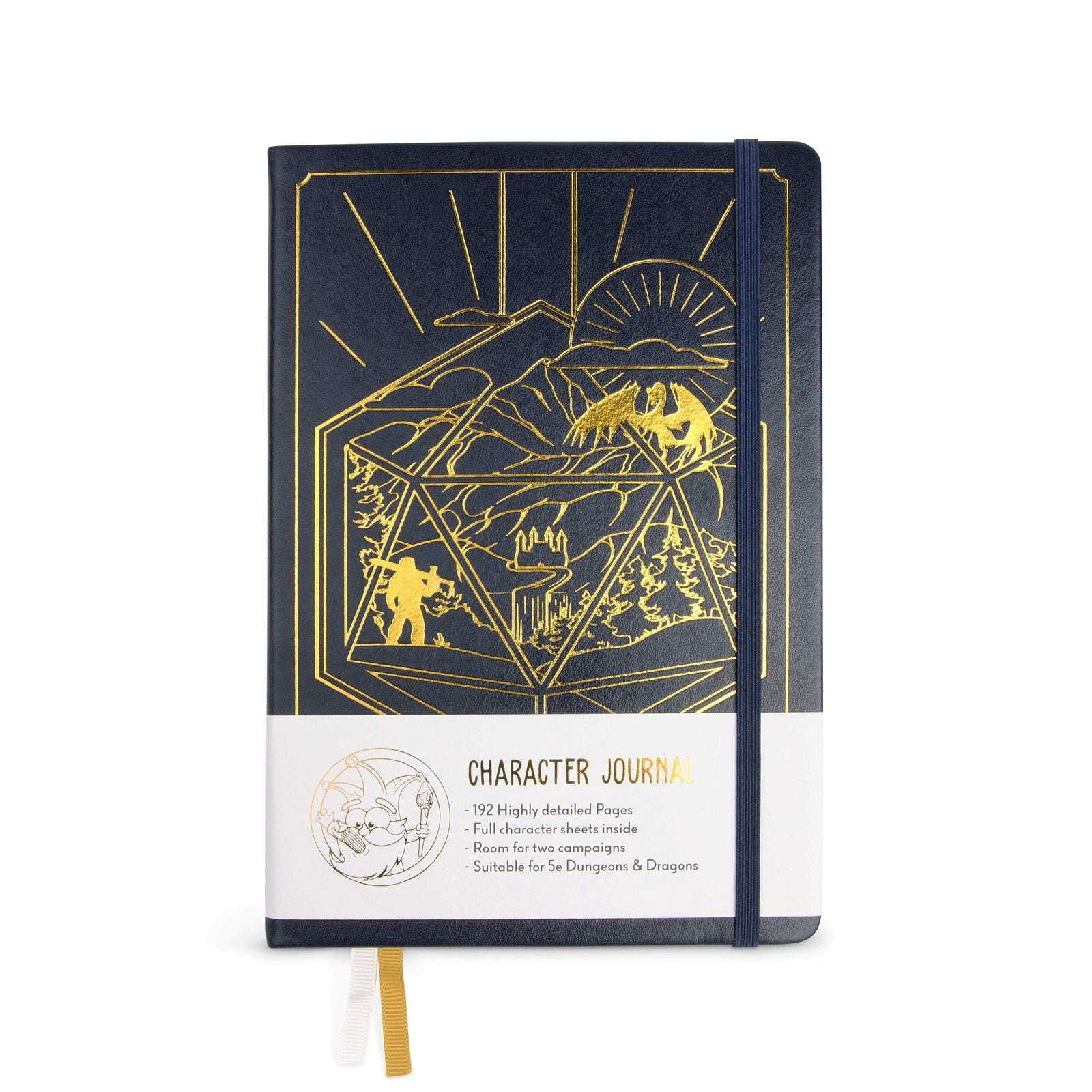 Glassstaff - DnD 5e Player Journal - Blau - cardcosmos Vorderansicht