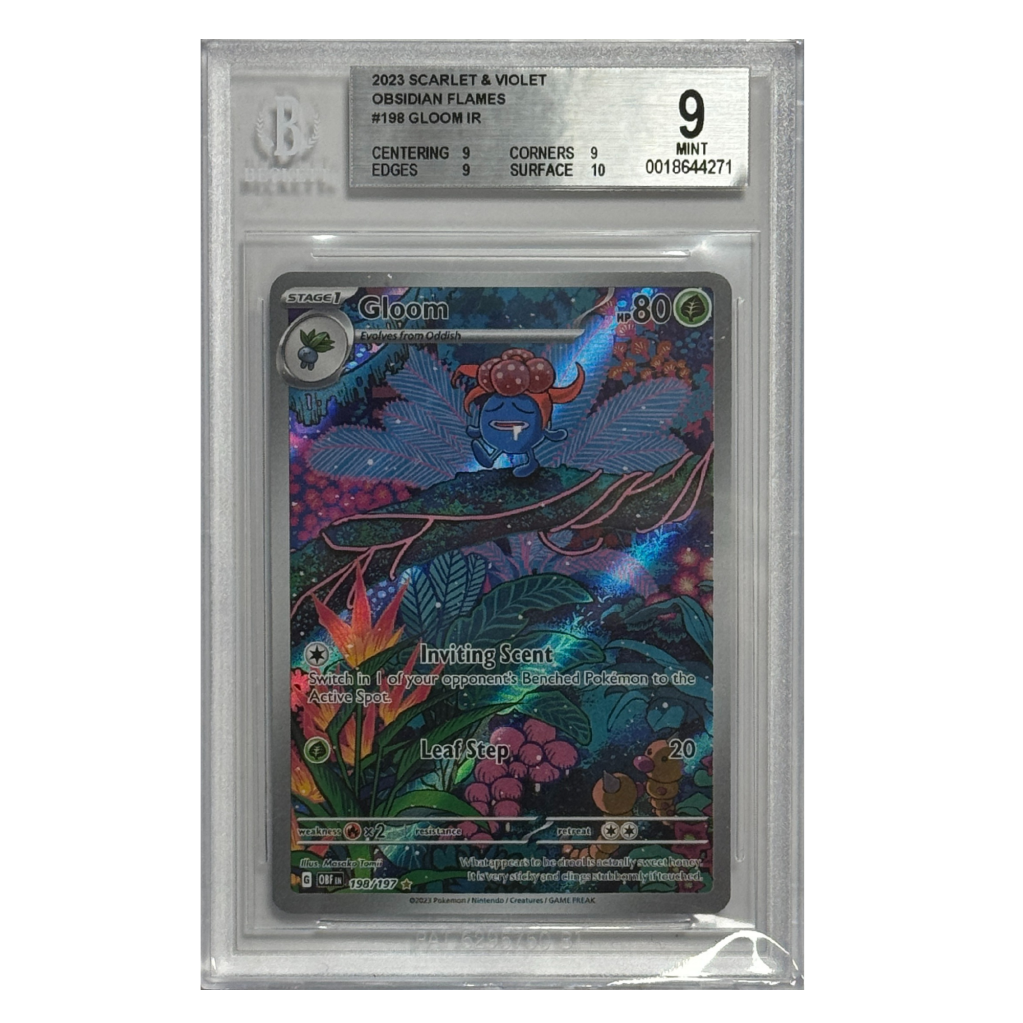 Pokémon – Gloom IR #198 (Obsidian Flames) – BGS 9 Mint - Cardcosmos