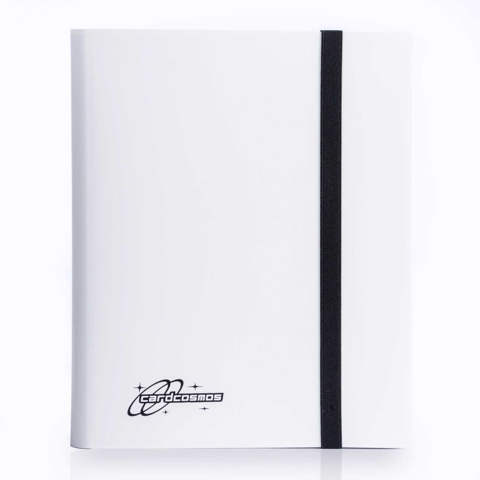 cardcosmos - 9 Pocket Basic Strap Binder - Weiß Vorderseite