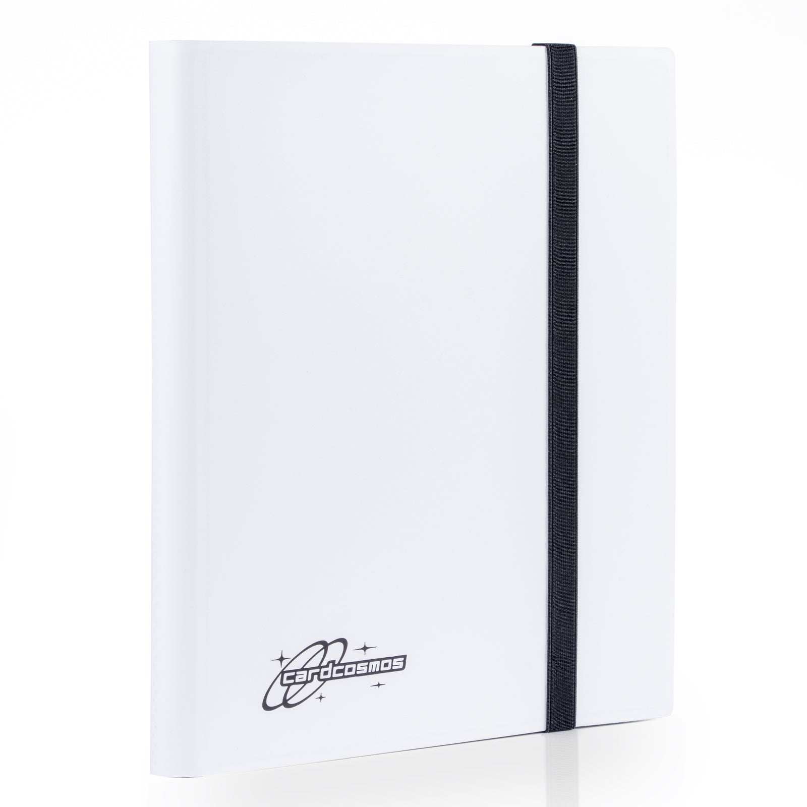 cardcosmos - 9 Pocket Basic Strap Binder - Weiß Logo