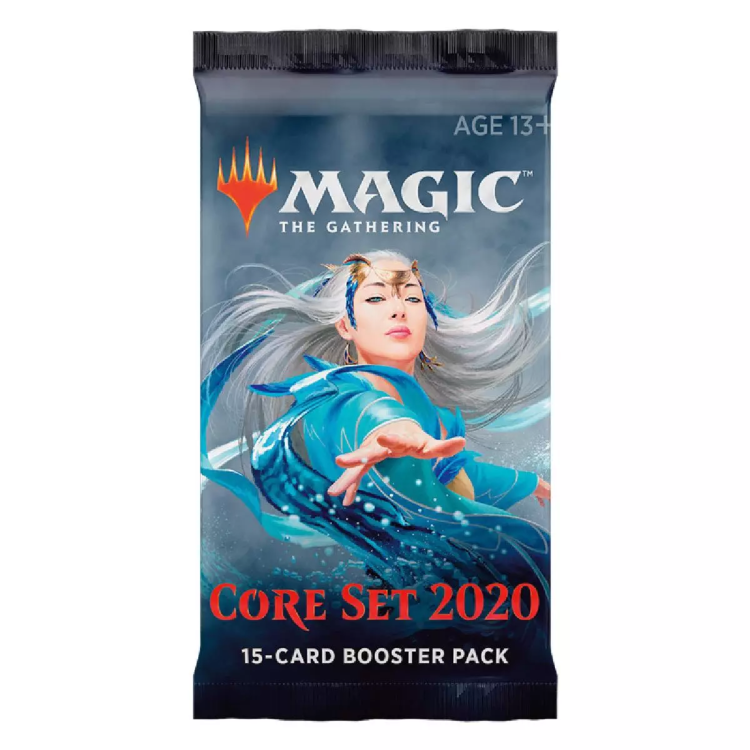 Magic: The Gathering - 2020 Core Set Booster Pack - EN Vorderseite Booster wasserfrau