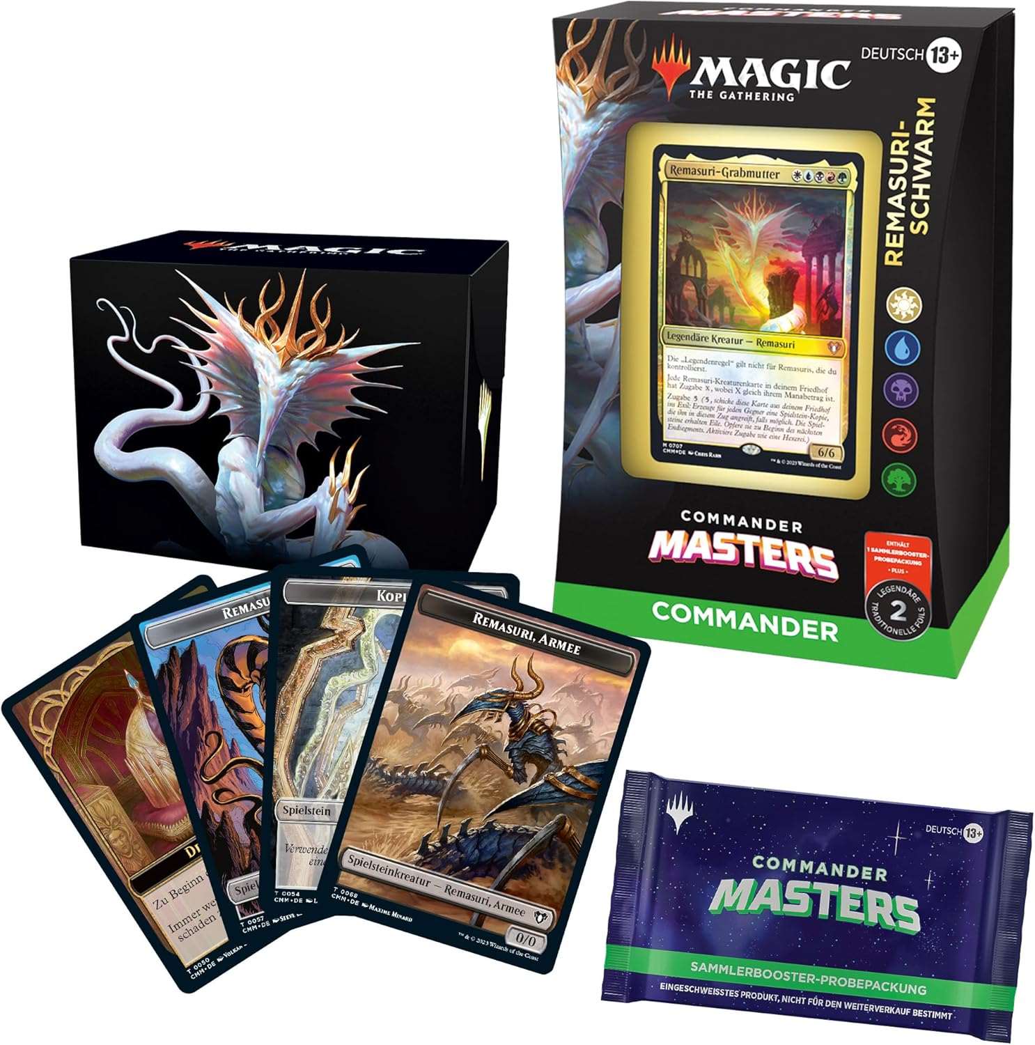 Magic: The Gathering - Commander Masters - Commander-Deck – Remasuri-Schwarm - DE - cardcosmos