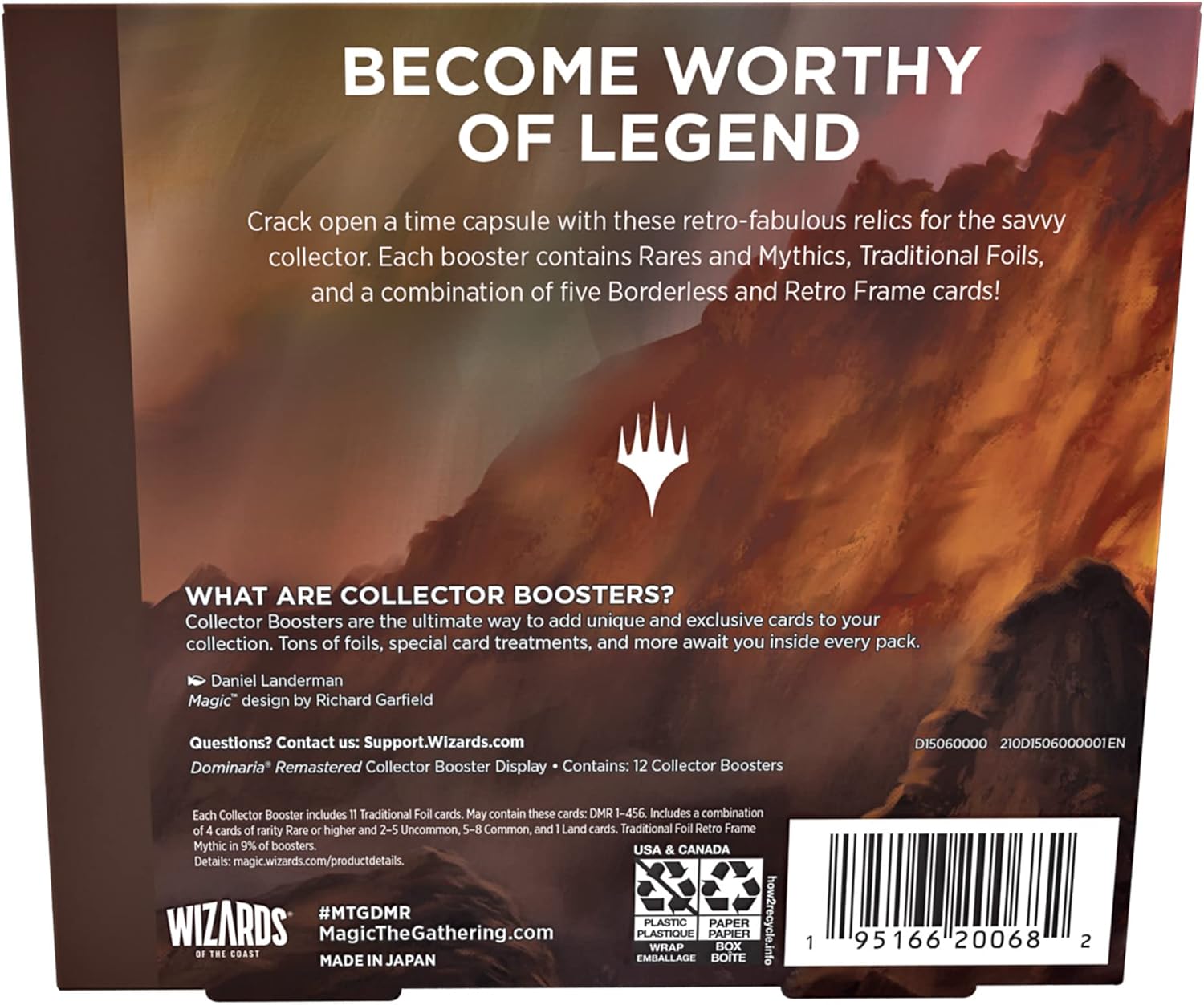 Magic: The Gathering - Dominaria Remastered Collector Booster Box - EN Booster Box Rückseite