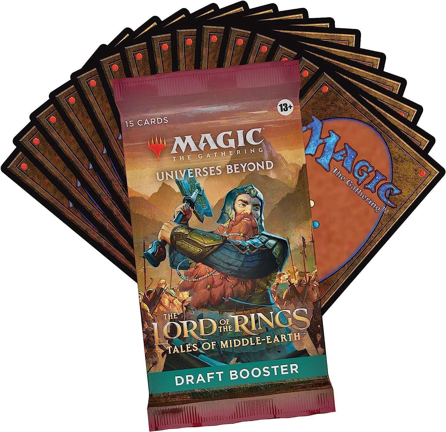 Magic: The Gathering - Lord of The Rings: Tales of Middle-Earth Draft Booster Pack - EN Booster Pack mit Vielen Karten