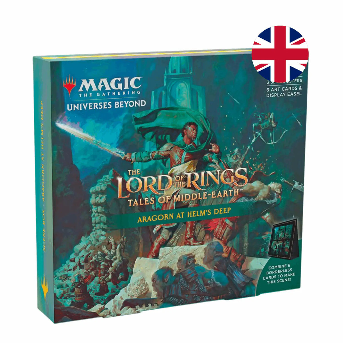 aragorn at helm's deep mtg cards Magic The Gathering Lord of the Rings Box put a +1/+1 counter Build a Commander deck Deck:Masters of Evil (Blue/Black/Red) Rarity_Mythic Rare