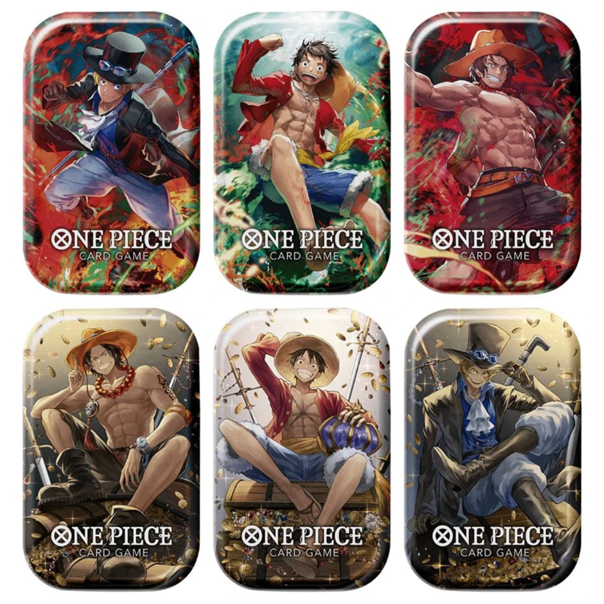 One Piece Card Game - 6er Set Mini Tin Pack Set Vol. 01 (TS-01) - JPN