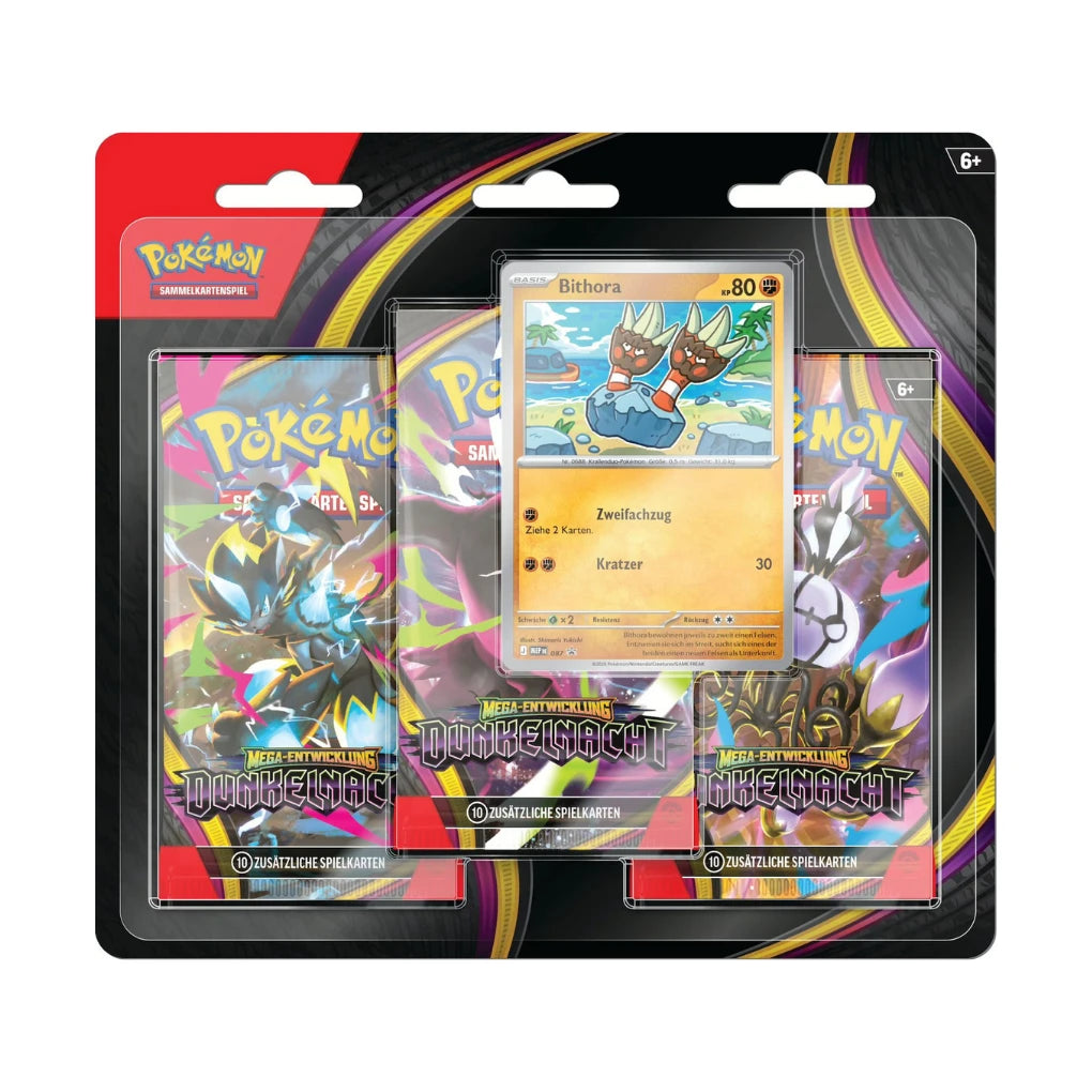 german pokemon card packs Buy Mega Evolution Darknight 3 Pack Blister Cards:55 Cards zombie art Pokemon TCG SS Darkness