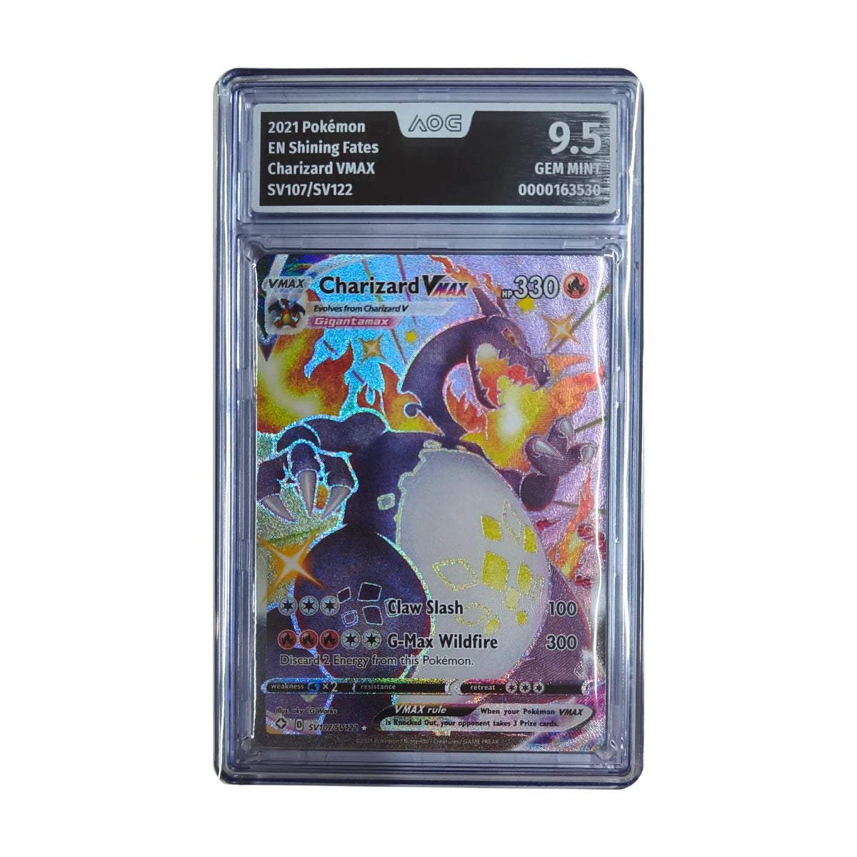 Pokémon - Charizard VMAX #SV107/SV122 (Shining Fates) – AOG 9.5 Gem Mint