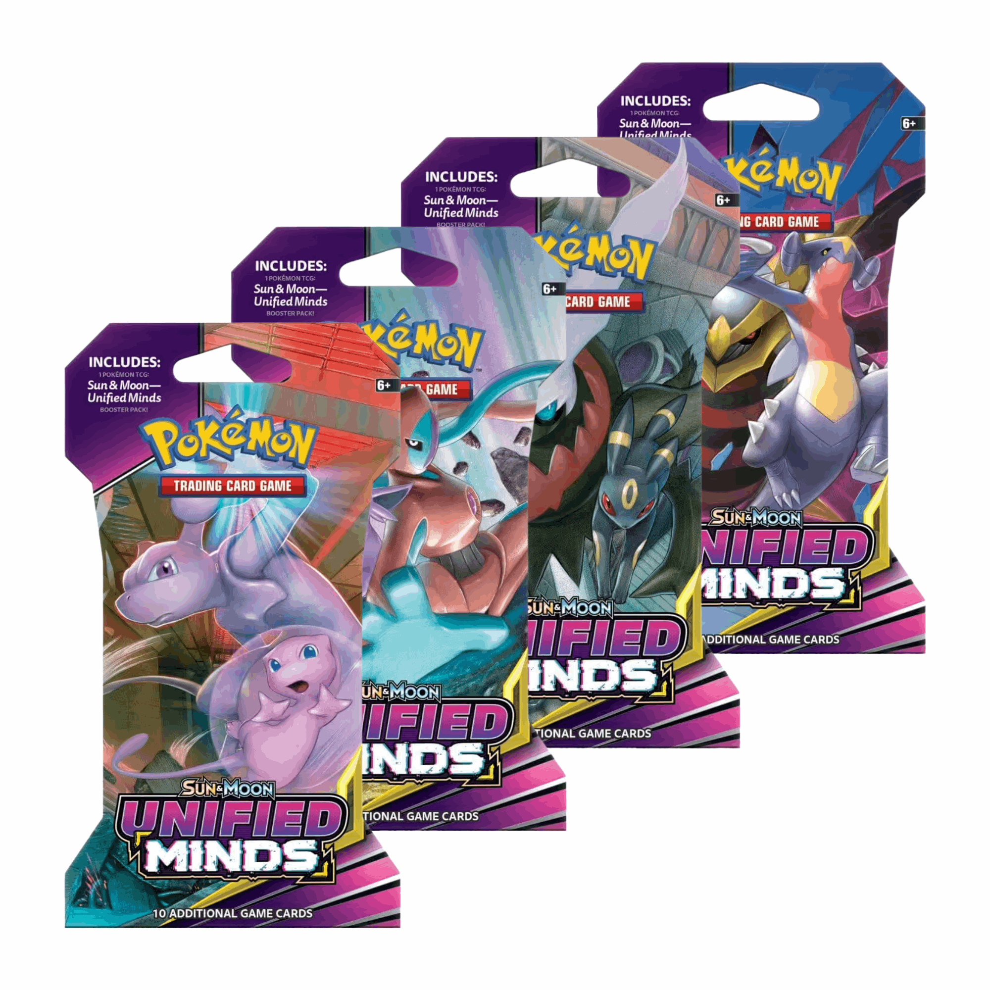 Pokémon Unified Minds Sleeved Booster geschützt im Sleeve für Sammler