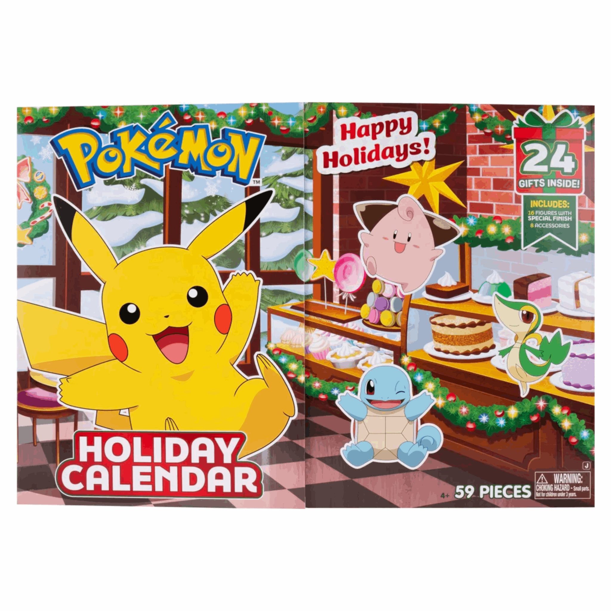 Pokémon - Holiday Figures Calendar - EN Calender zugeklappt