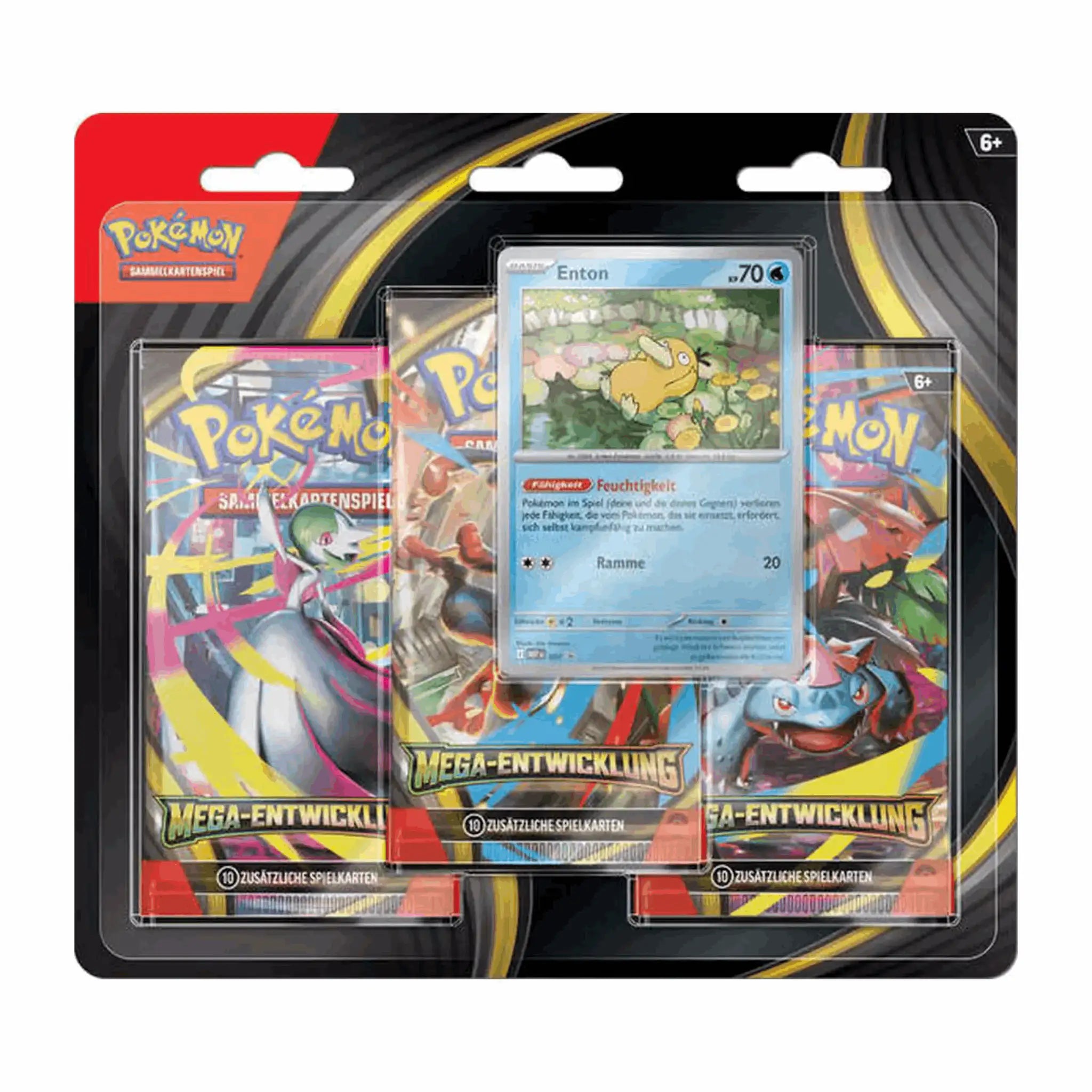 Pokémon - Mega-Entwicklung 3-Pack Blister - Enton - DE