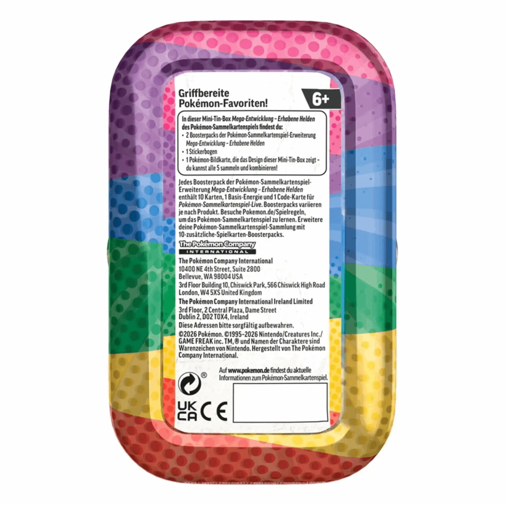 Pokémon - Mega-Entwicklung Erhabene Helden Mini Tin Display - DE
