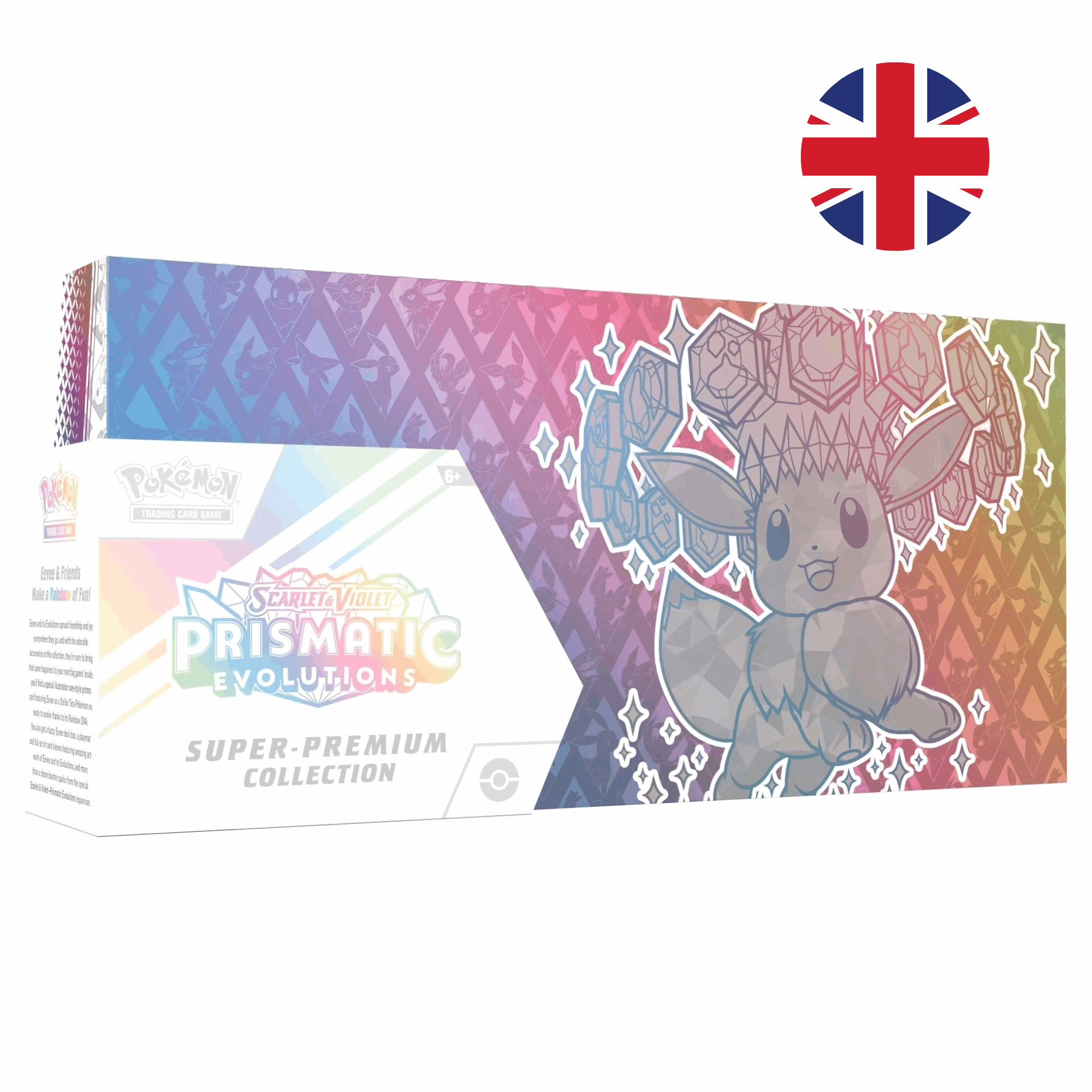 Pokémon - Prismatic Evolutions Super Premium Collection - EN Seitenansicht