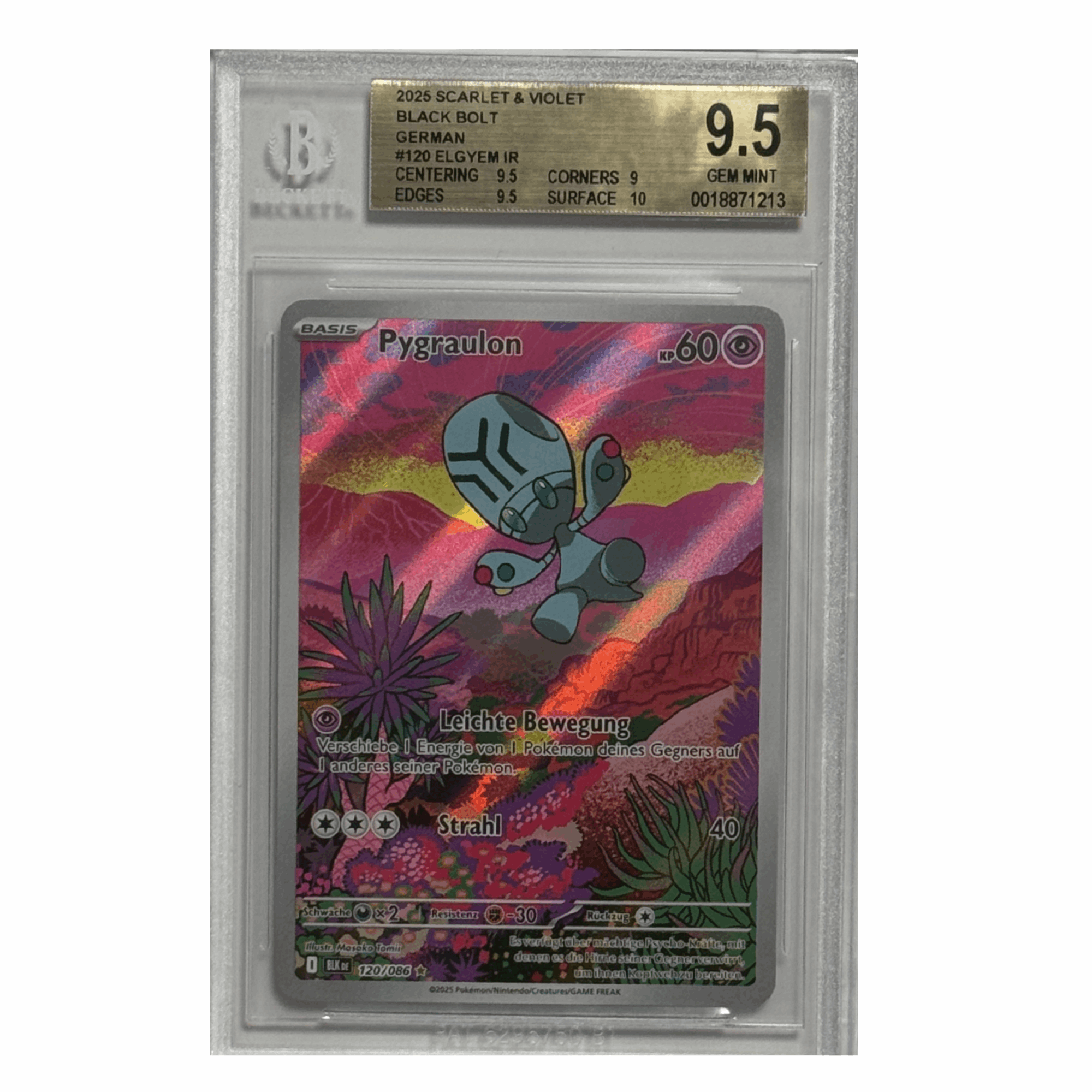 Pokémon - Pygraulon IR #120 (Black Bolt) – BGS 9.5 Gem Mint