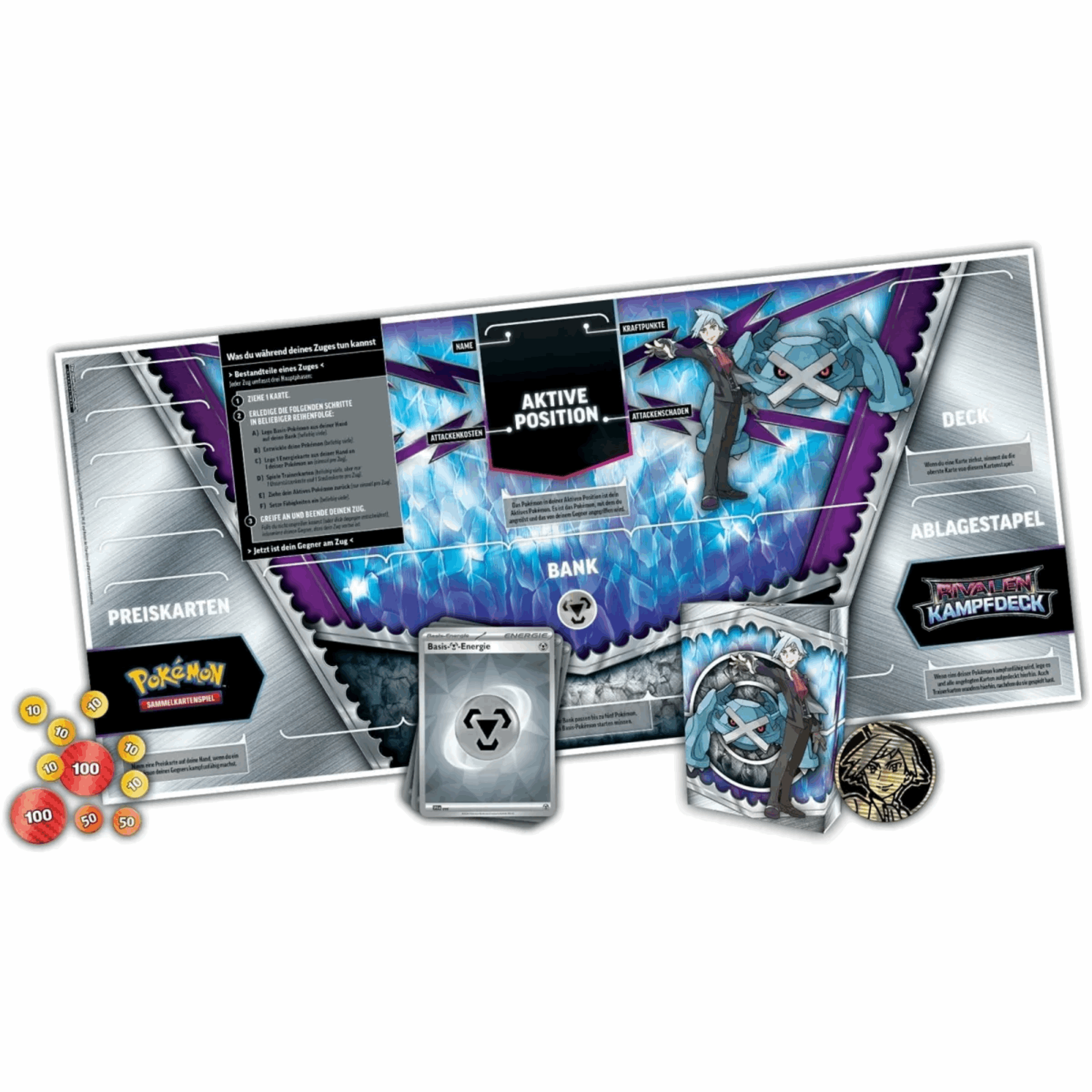 Pokémon - Rivalen Kampfdeck Mai 2025 Troy - DE Inhalt