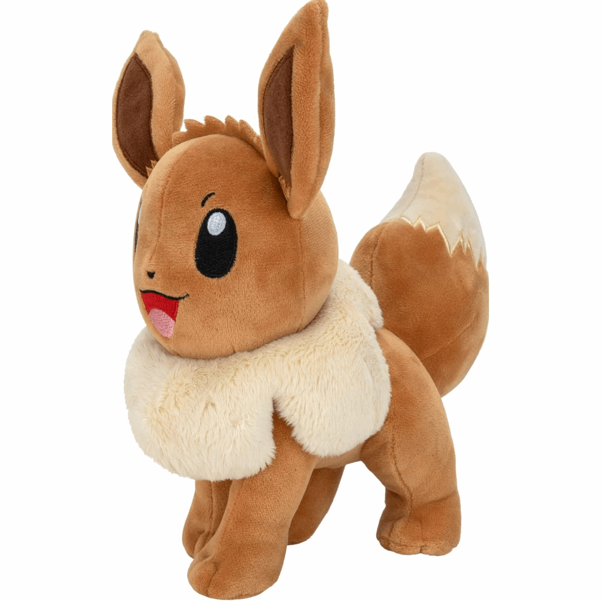Pokémon – Evoli (Eevee) Plüsch 20 cm (Jazwares) Seitlich links