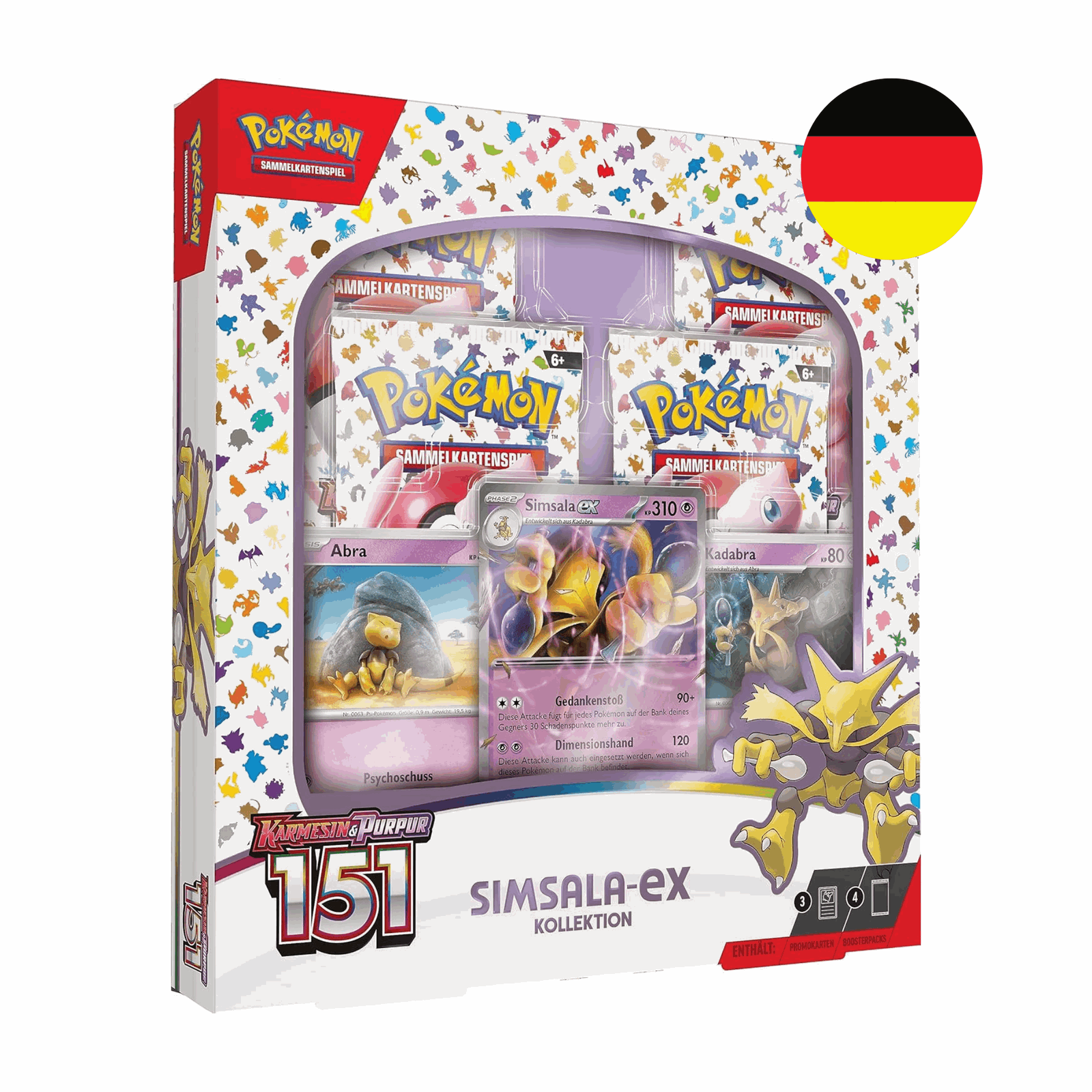 Pokémon - Karmesin & Purpur: 151 Simsala ex Kollektion - DE