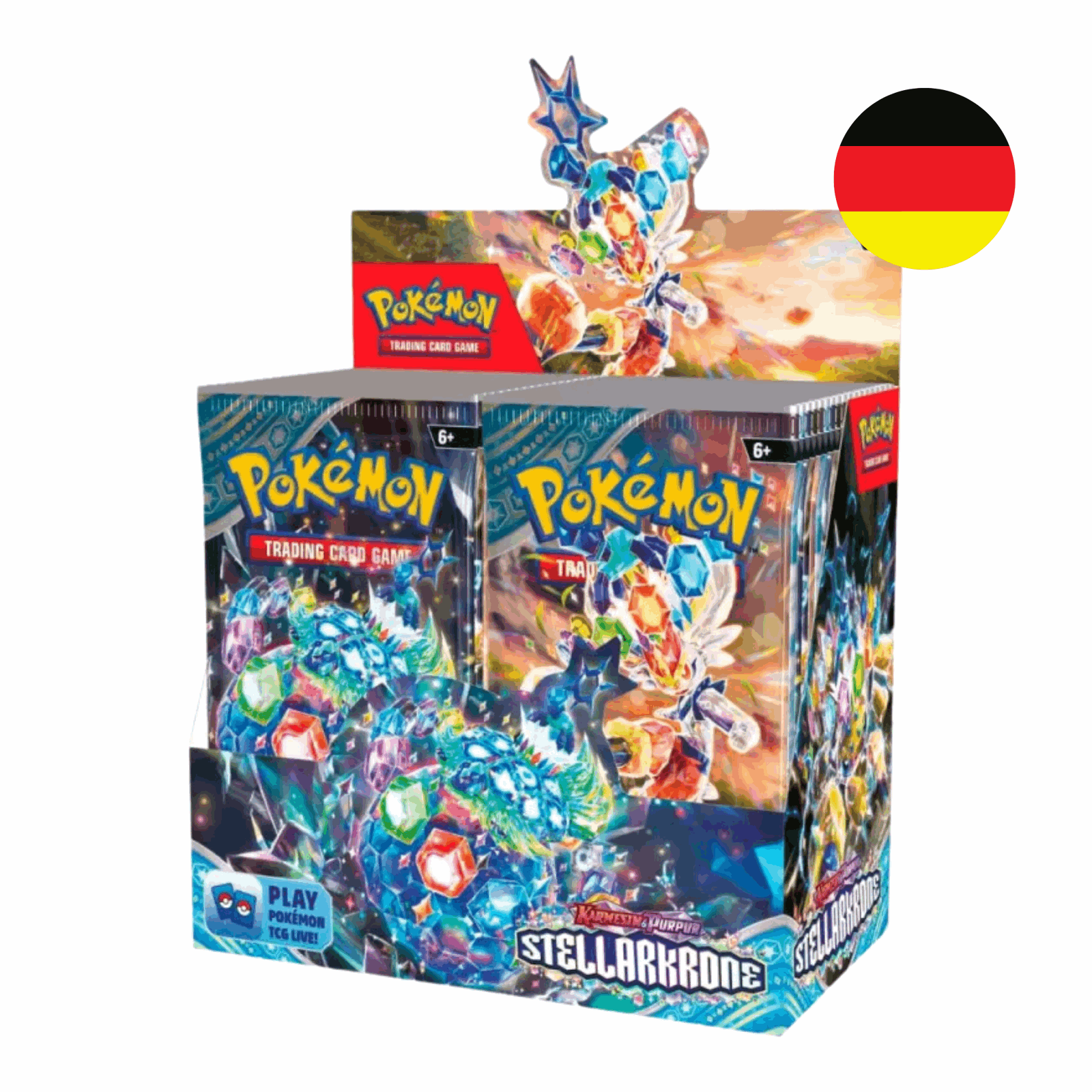 Pokémon - Karmesin & Purpur Stellarkrone Booster Box - DE