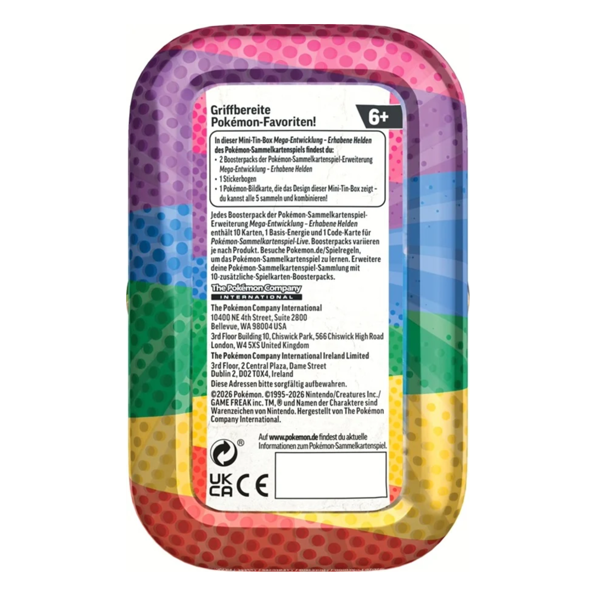 Pokémon - Mega-Entwicklung Erhabene Helden Mini Tin Display - DE