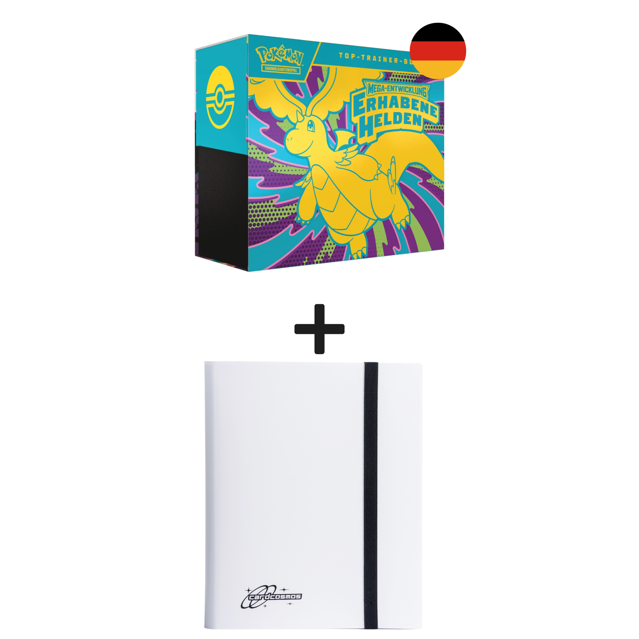 Pokémon Erhabene Helden TTB + 9 Pocket Binder Bundle