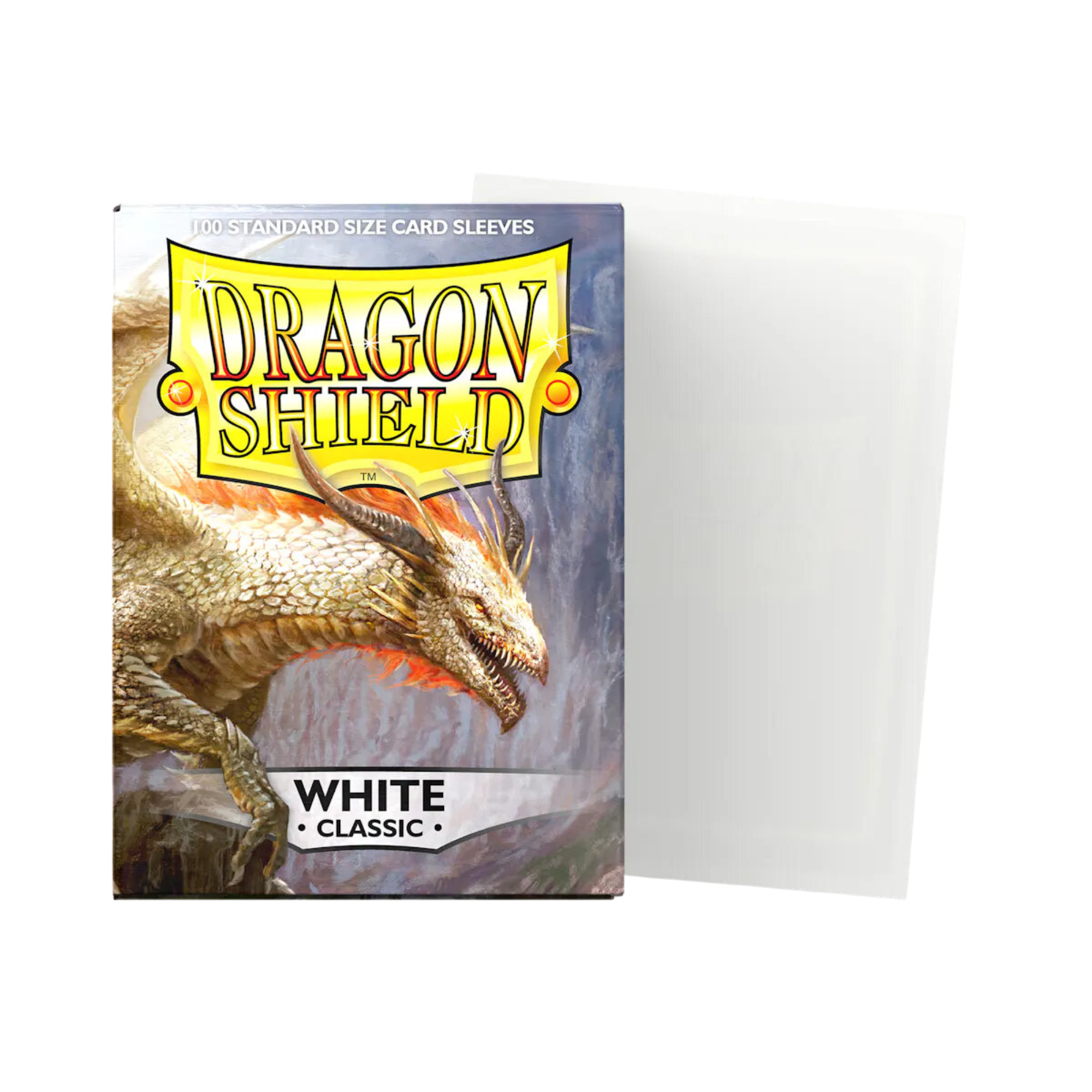 Manchons Dragon Shield – Blanc classique | 100 pièces