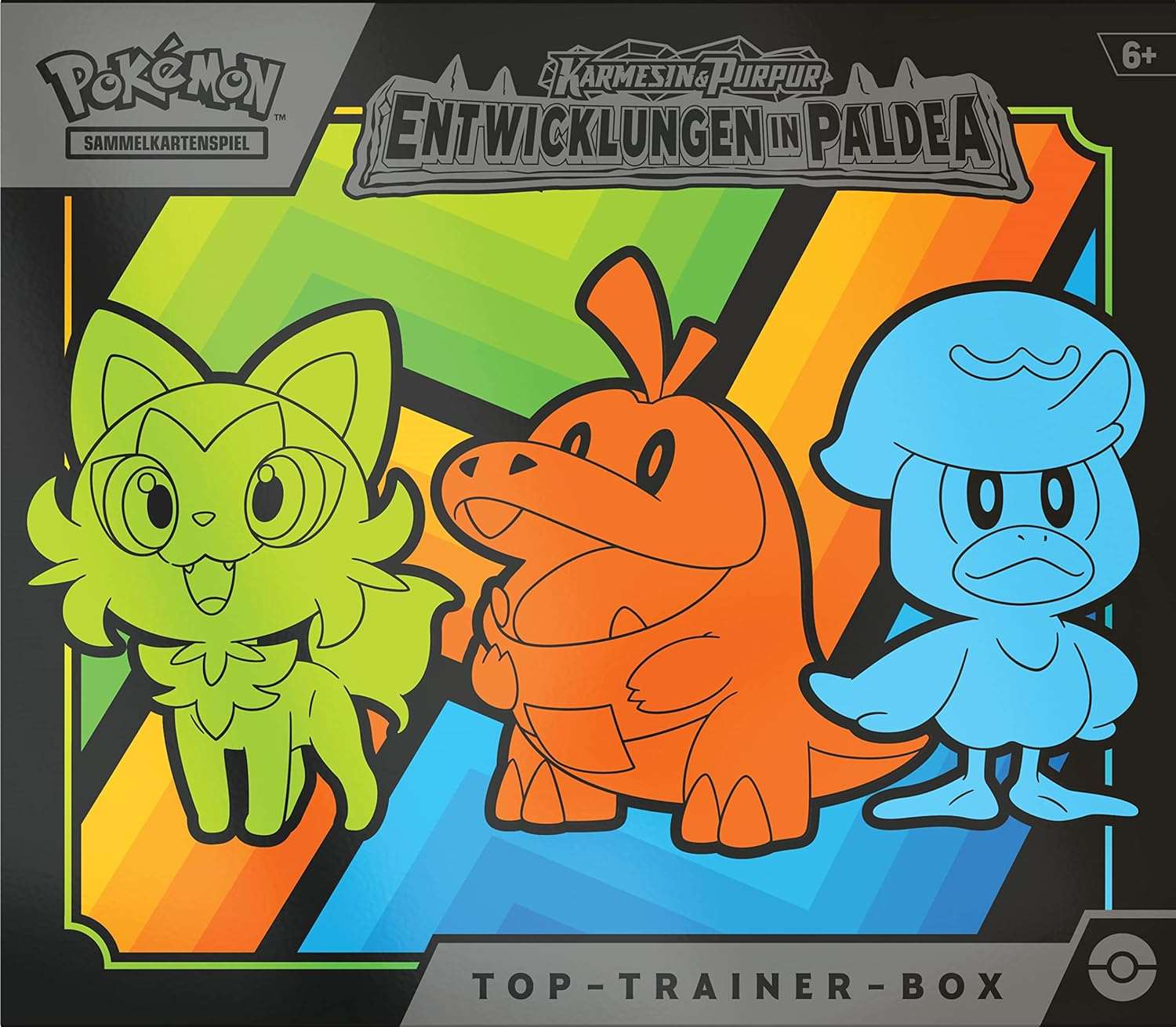 Pokémon - Karmesin & Purpur - Entwicklungen in Paldea - Top-Trainer-Box - DE - cardcosmos
