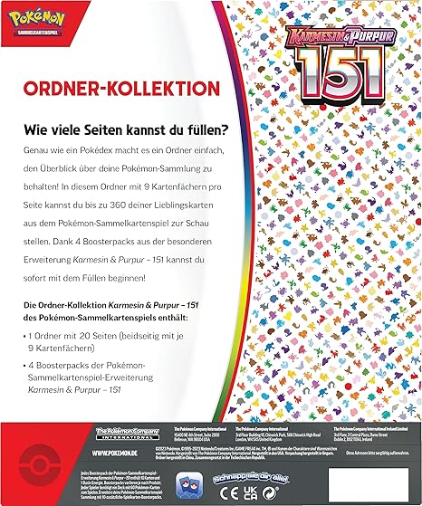 Pokémon - Karmesin & Purpur: 151 Ordner Kollektion - DE - cardcosmos