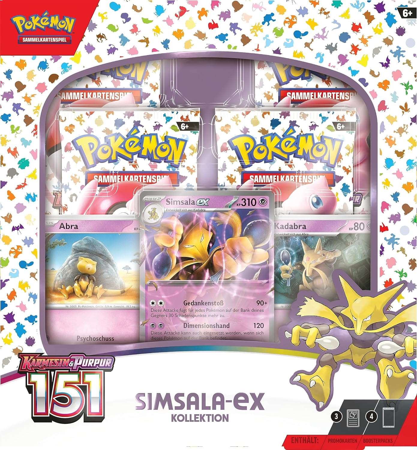 Pokémon - Karmesin & Purpur: 151 Simsala ex Kollektion - DE - cardcosmos
